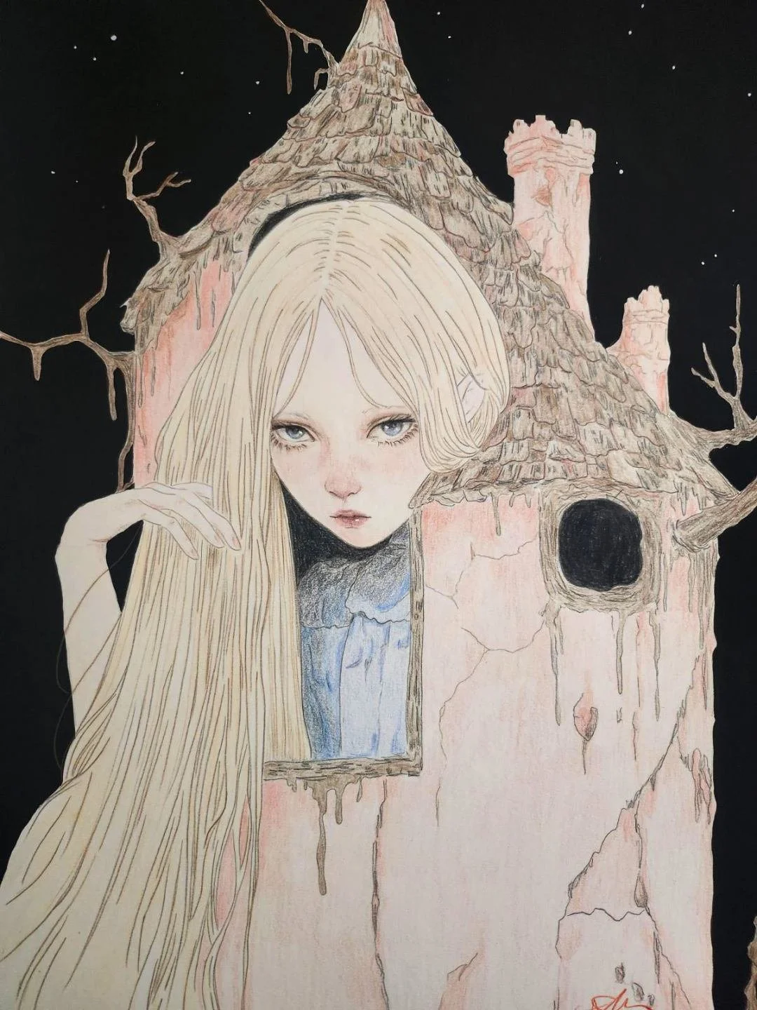 Sweet Home: Alice in Wonderland - original painting