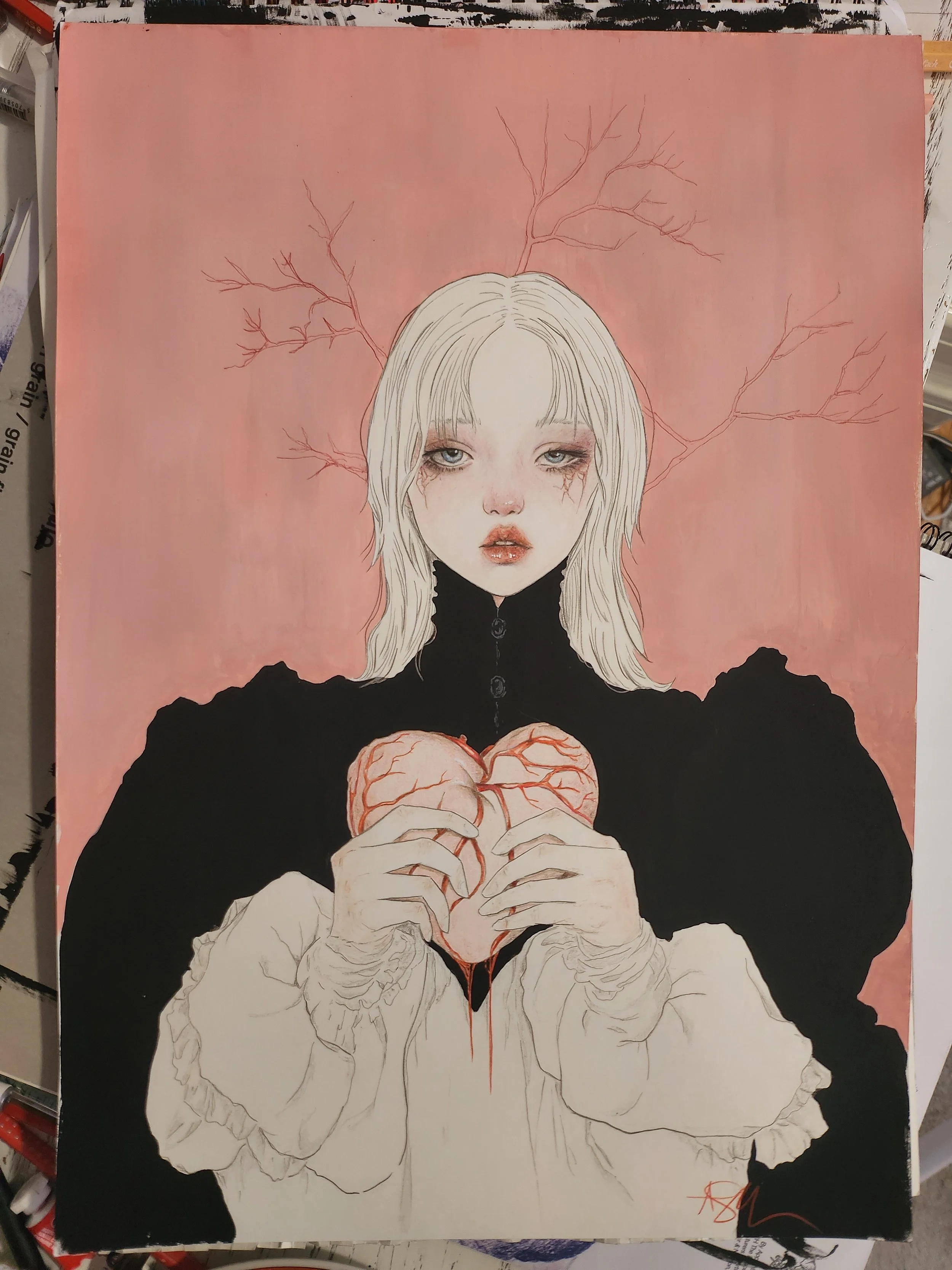 Pulsing Heart - original painting