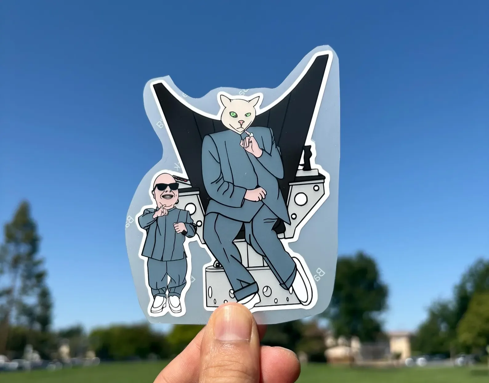 Evil Cat and Shrunken Favorite Sticker