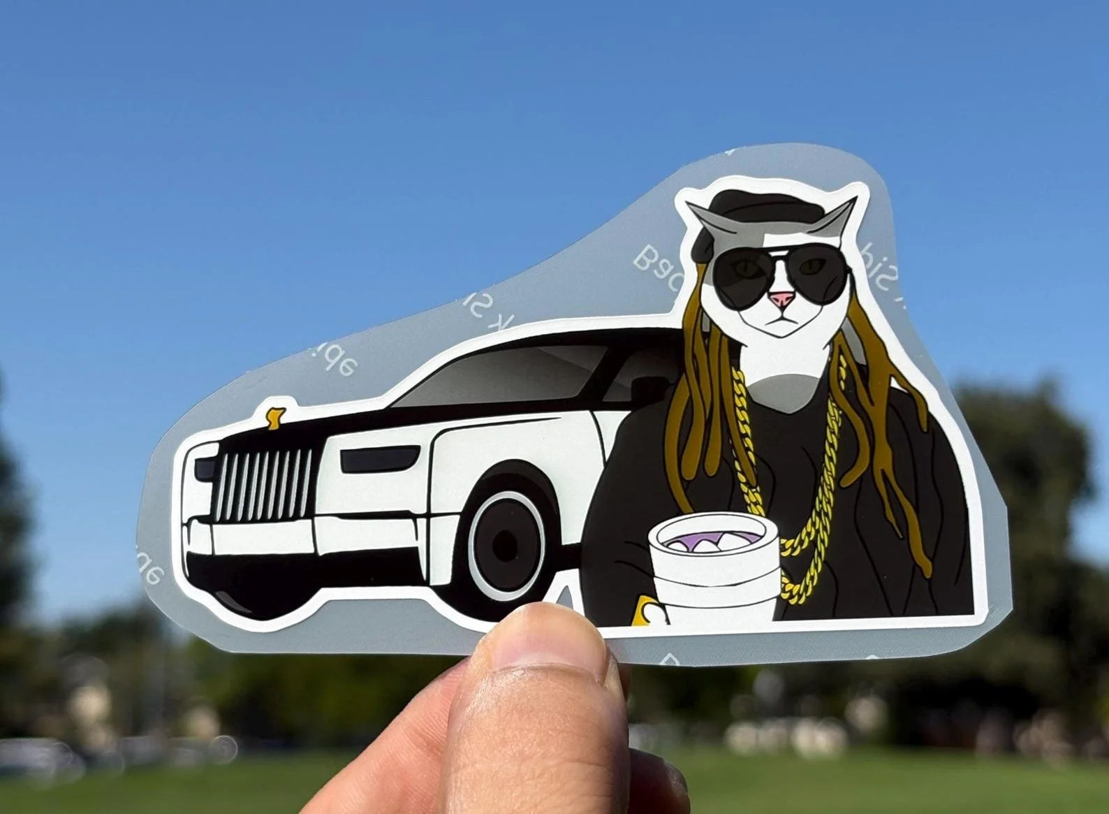 Kitten F Baby Sticker