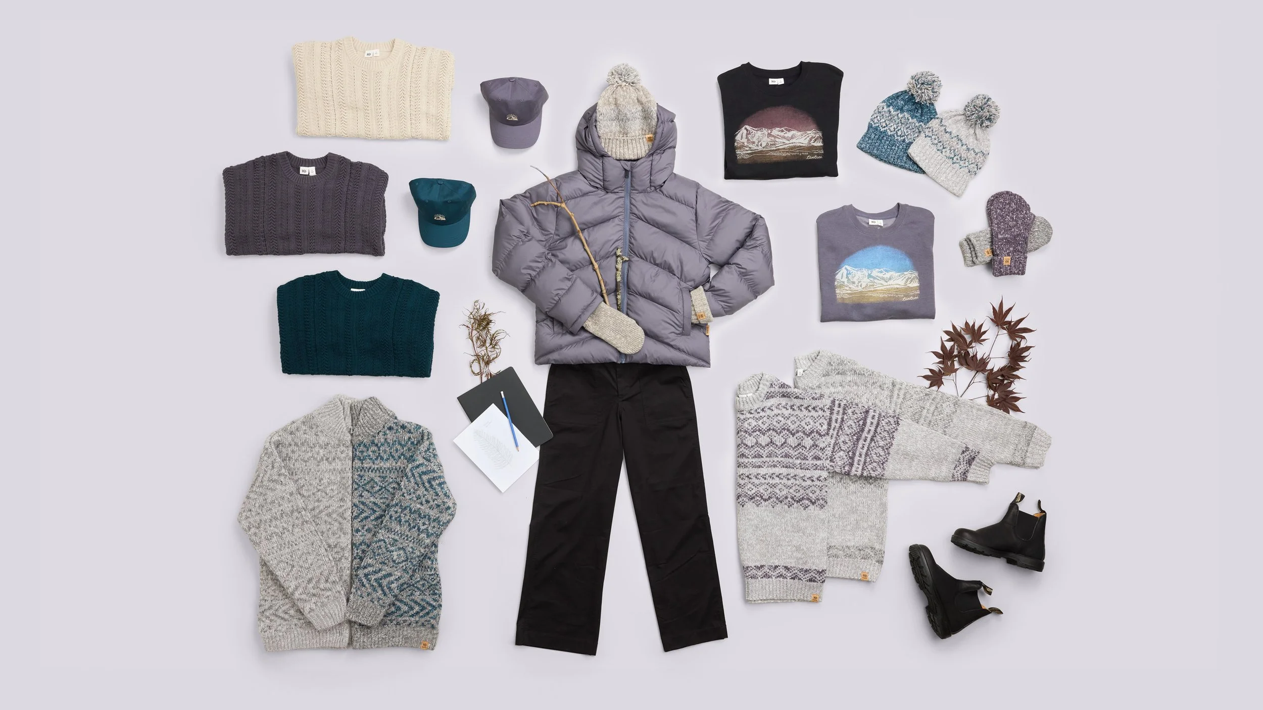 Tentree Seasonal Flat Lay