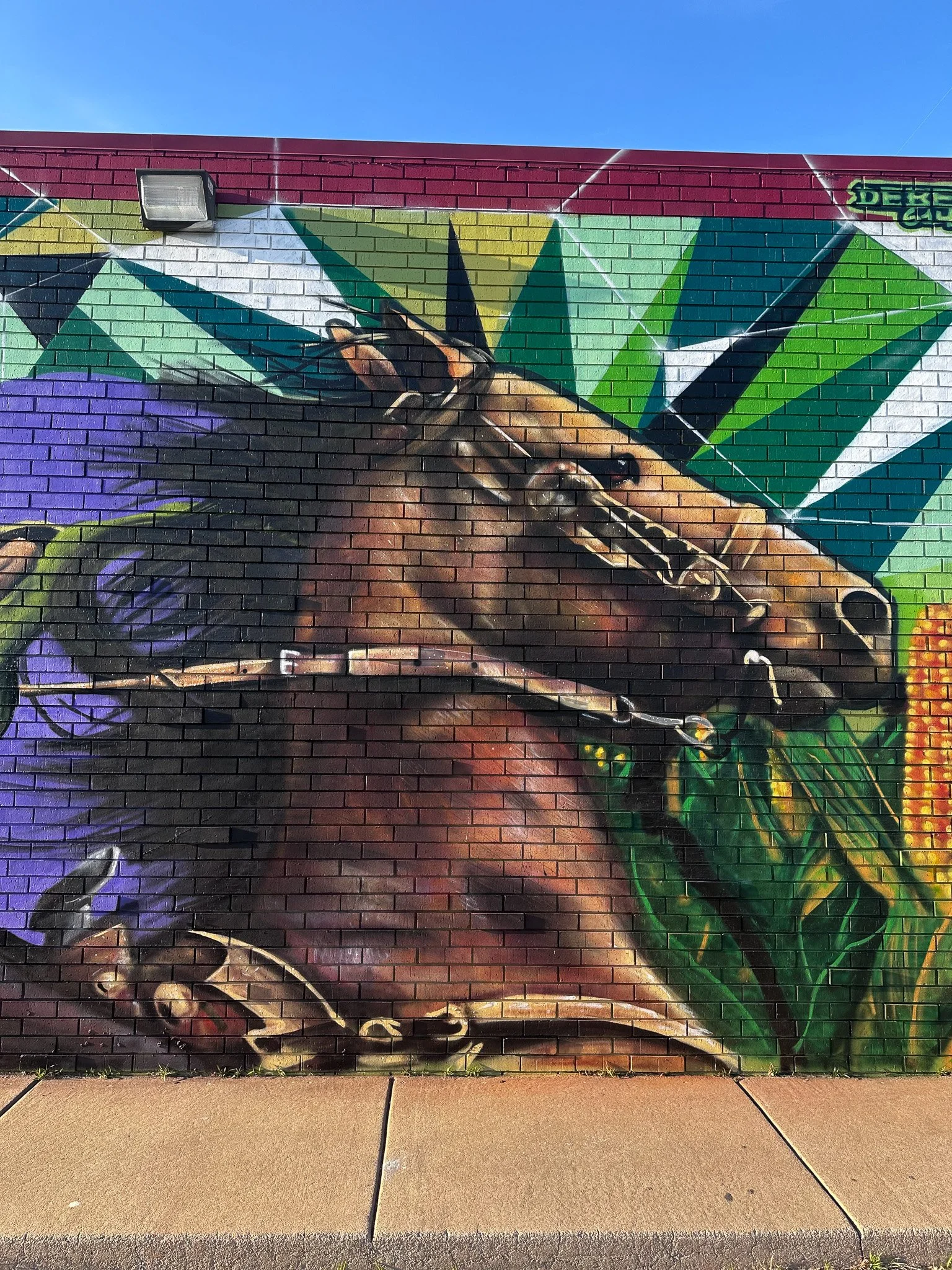 Close up, Pancho Villa Mural, South Seneca, Wichita KS 2026