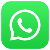 Green WhatsApp logo with white speech bubble and phone icon inside