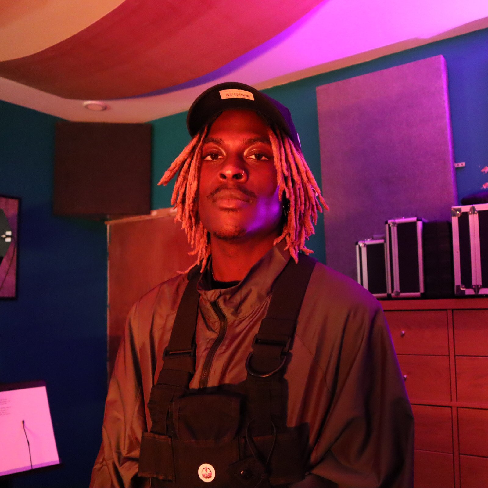 Image of Musical Artist/Rapper Young Gstar in the studio