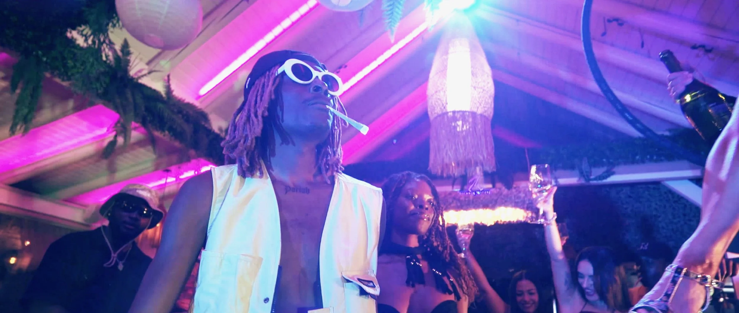 Image of Musical Artist/Rapper Young Gstar from his Music Video for his song 'Party 'til We Fall' off of his Party Pack EP