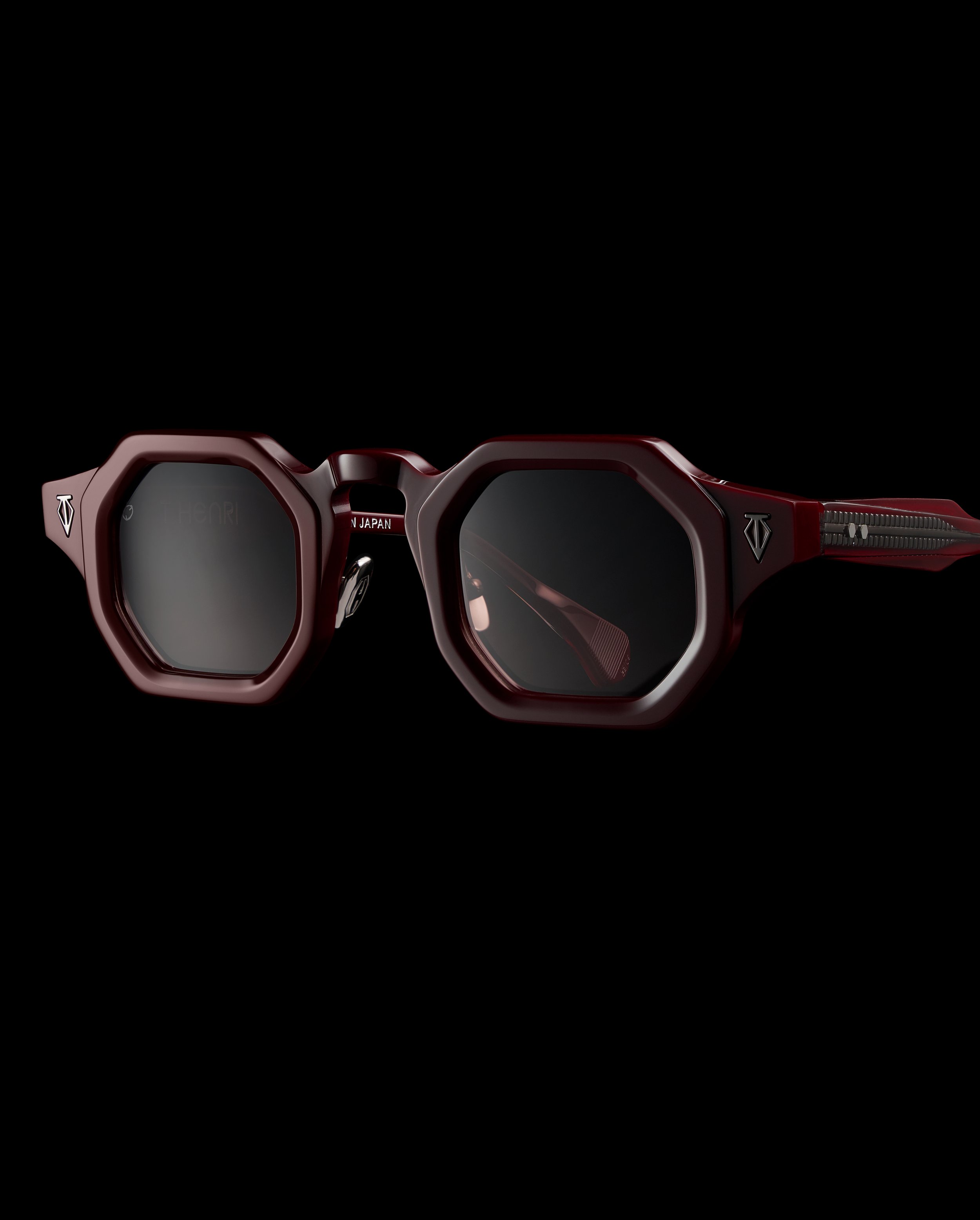 T Henri shades set at a angle on a black background
