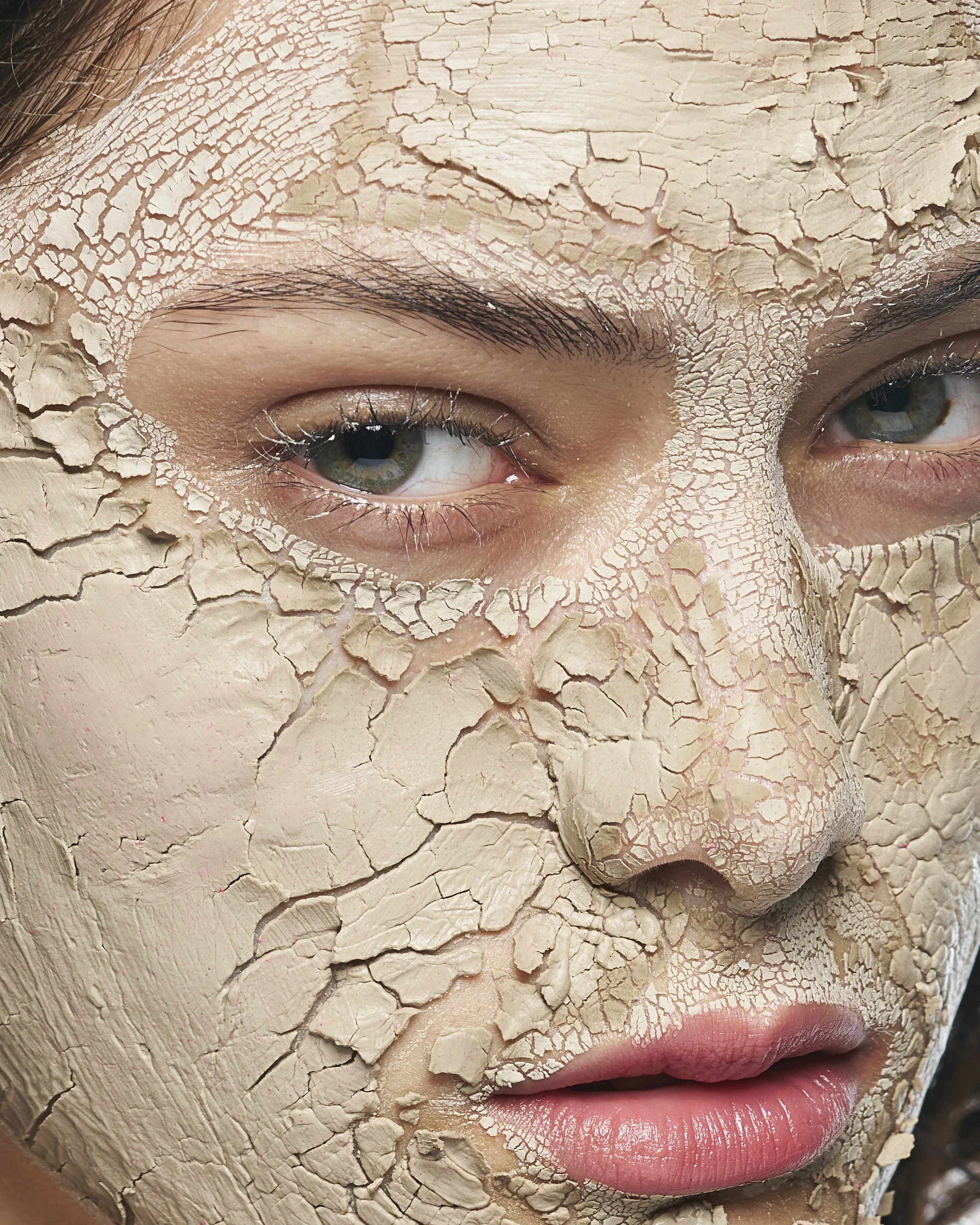 Clean beauty skincare product featuring a glowing model with textured cream application, highlighting hydration, radiance, and natural skin—perfect for skincare branding, e-commerce, and modern beauty campaigns.