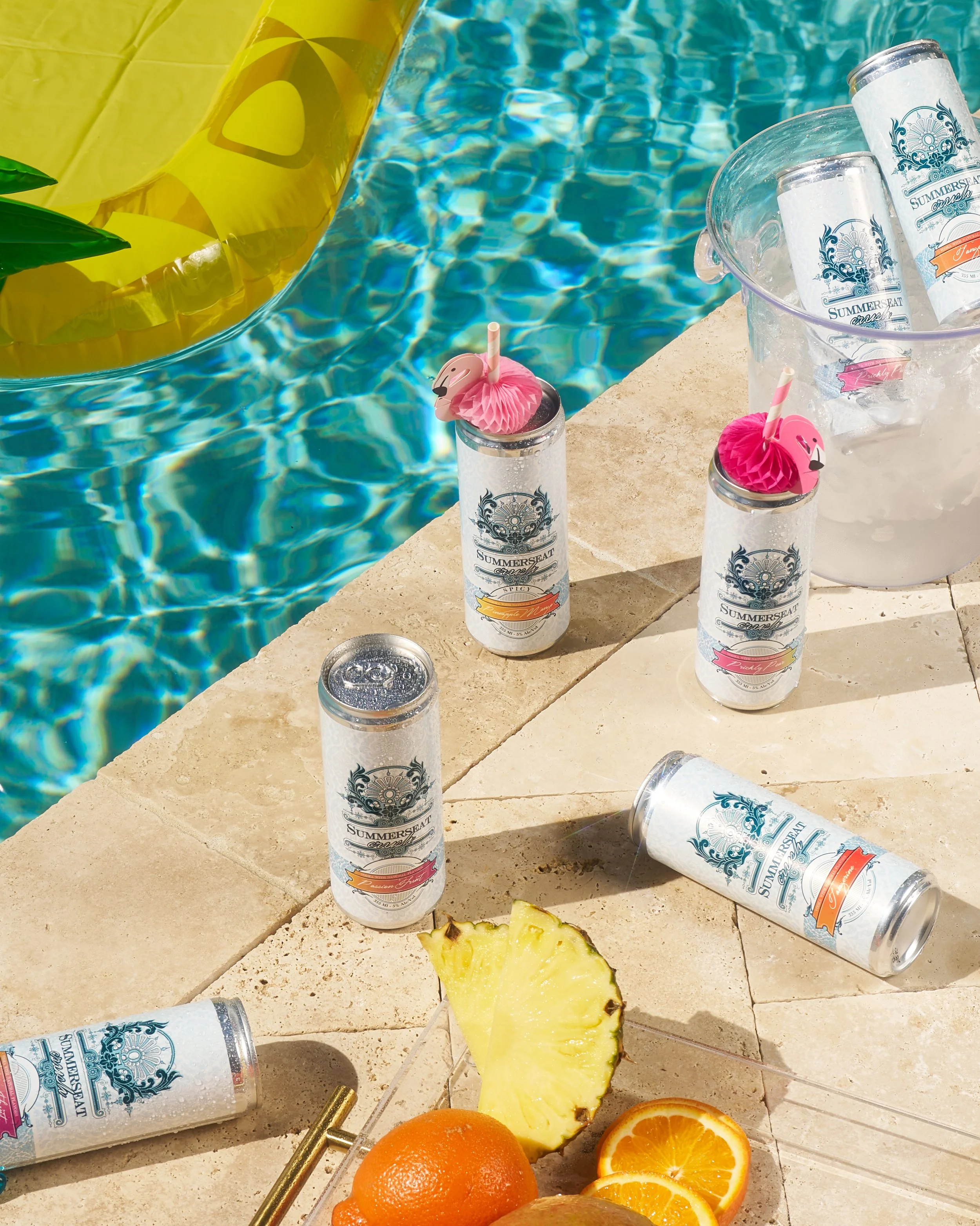  Indulge in the vibrant flavors of summer with the Summerseat Spicy Pineapple Mango drink! This refreshing beverage combines sweet tropical notes with a zesty kick, offering a delightful balance of sweet, spicy, and tangy in every sip. Crafted with r