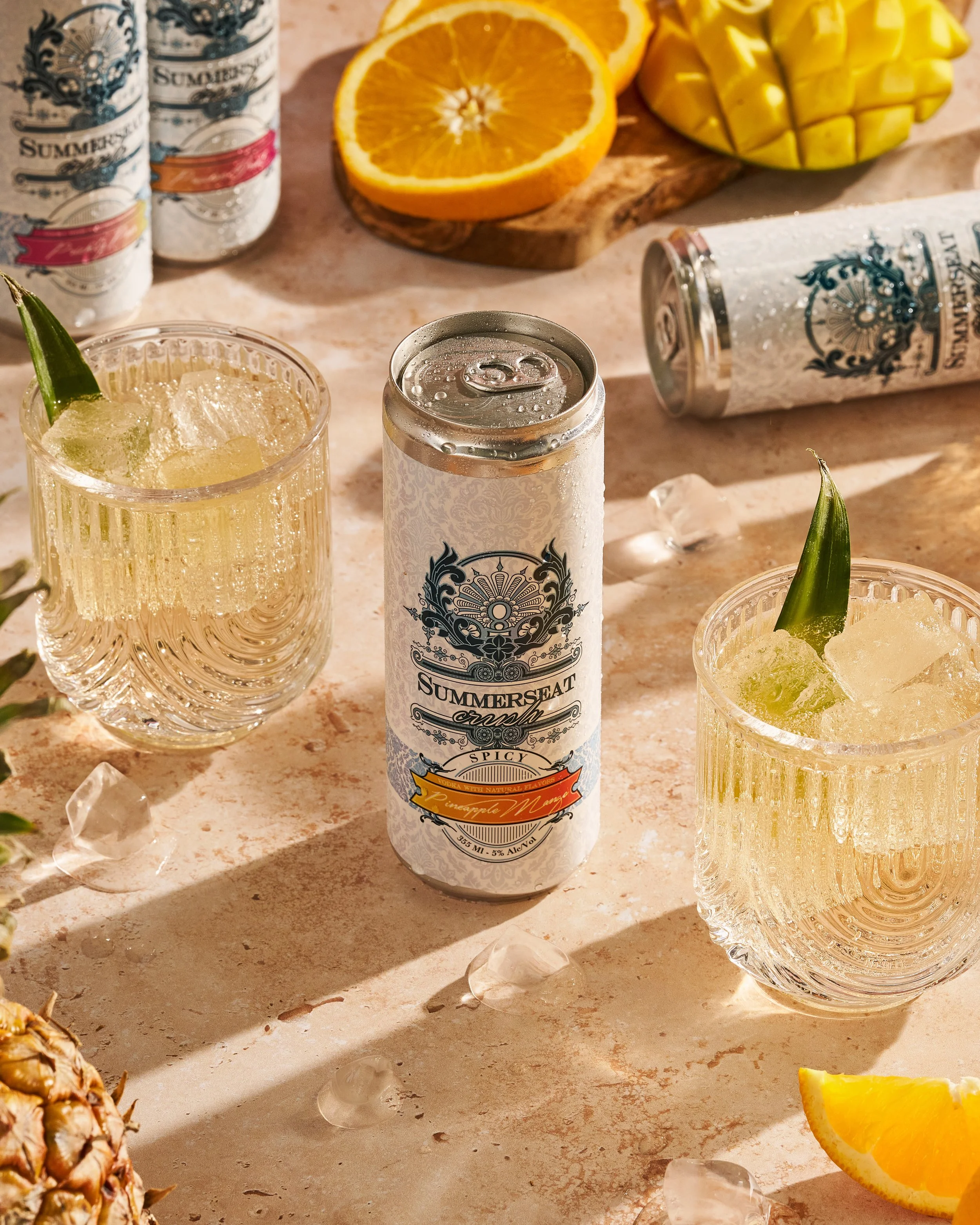  Indulge in the vibrant flavors of summer with the Summerseat Spicy Pineapple Mango drink! This refreshing beverage combines sweet tropical notes with a zesty kick, offering a delightful balance of sweet, spicy, and tangy in every sip. Crafted with r