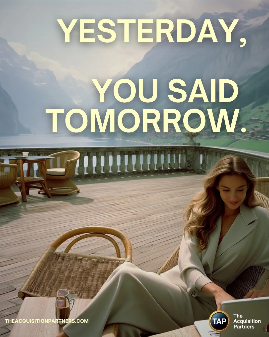 Time remembers choices, not intentions. Tomorrow won&rsquo;t arrive with better odds. Ownership turns delay into compounding. Let today be the day you begin. We can help you get started! Visit our website to schedule a conversation and learn more!
.

