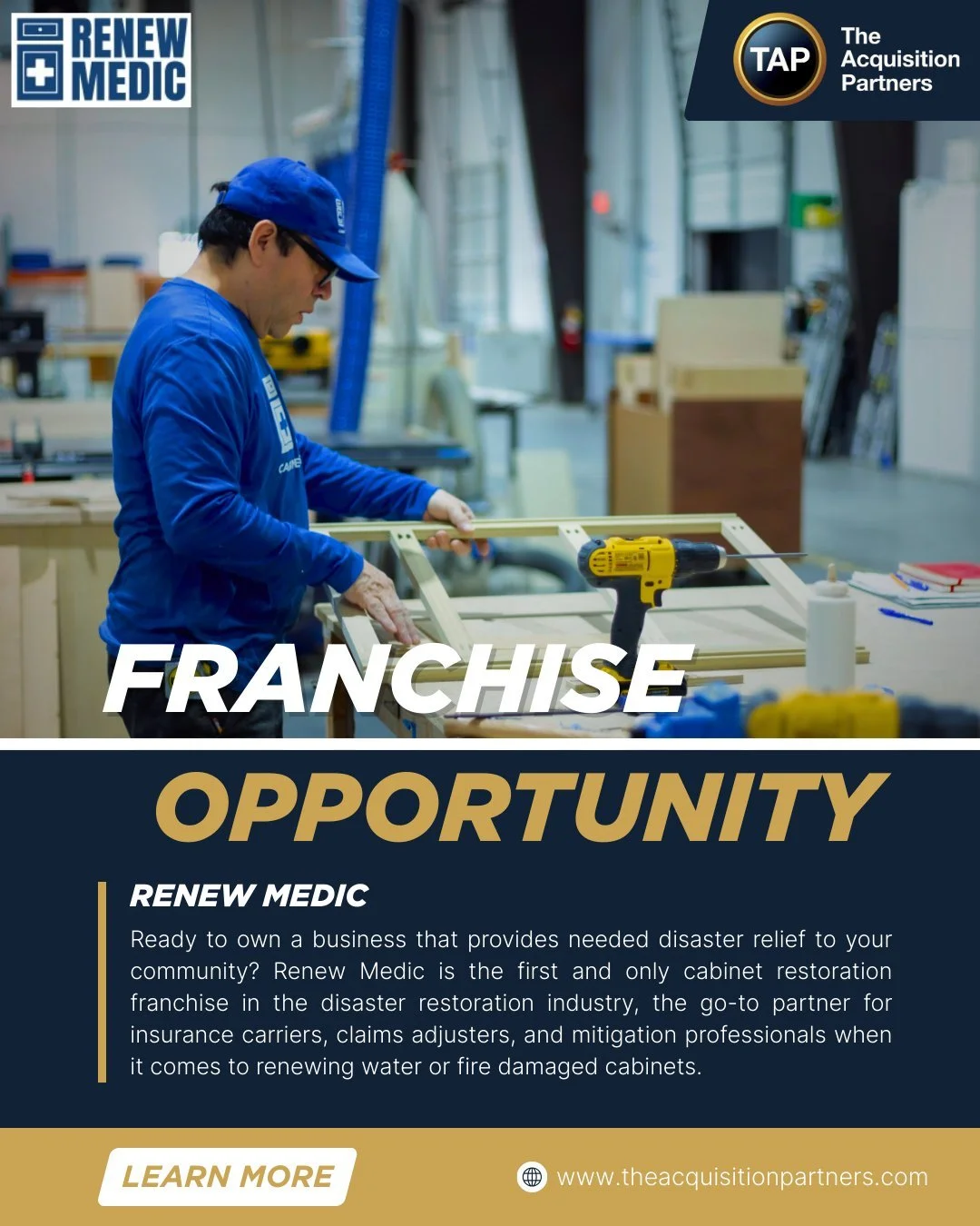 Restore with purpose. Grow with confidence. 
Renew Medic franchise is brand engineered by a team of experienced leaders. You get a lifetime&rsquo;s worth of expertise funneled into a brand new opportunity. Renew Medic franchising offers:
&bull; Green