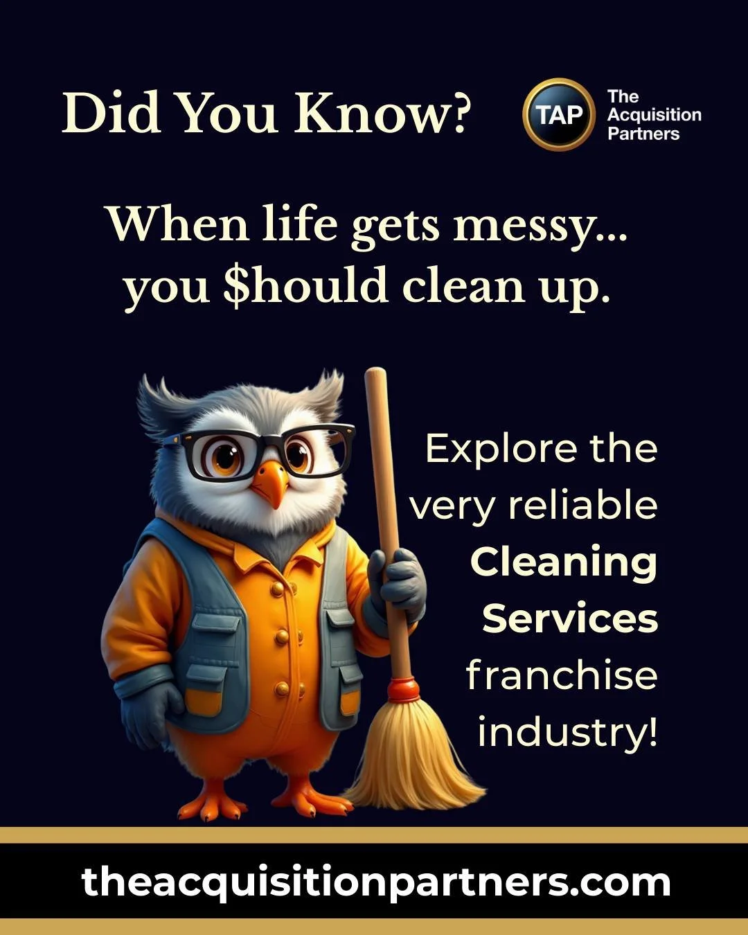 Did you know that TAP provides entrepreneurs with guidance, training, and support from exploration through after business launch? Visit our https://theacquisitionpartners.com/thinking to schedule a conversation and learn more about TAP&rsquo;s comple