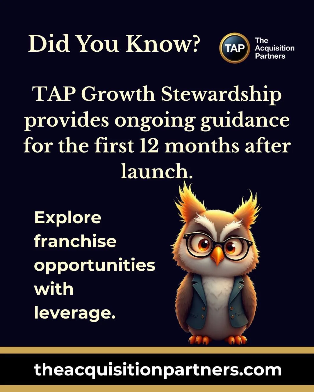 We don&rsquo;t just help you find a franchise. We invest in your success. TAP is the only franchise platform that combines proprietary matching, direct capital investment, vendor partnerships, and year-one coaching to accelerate your path to profitab