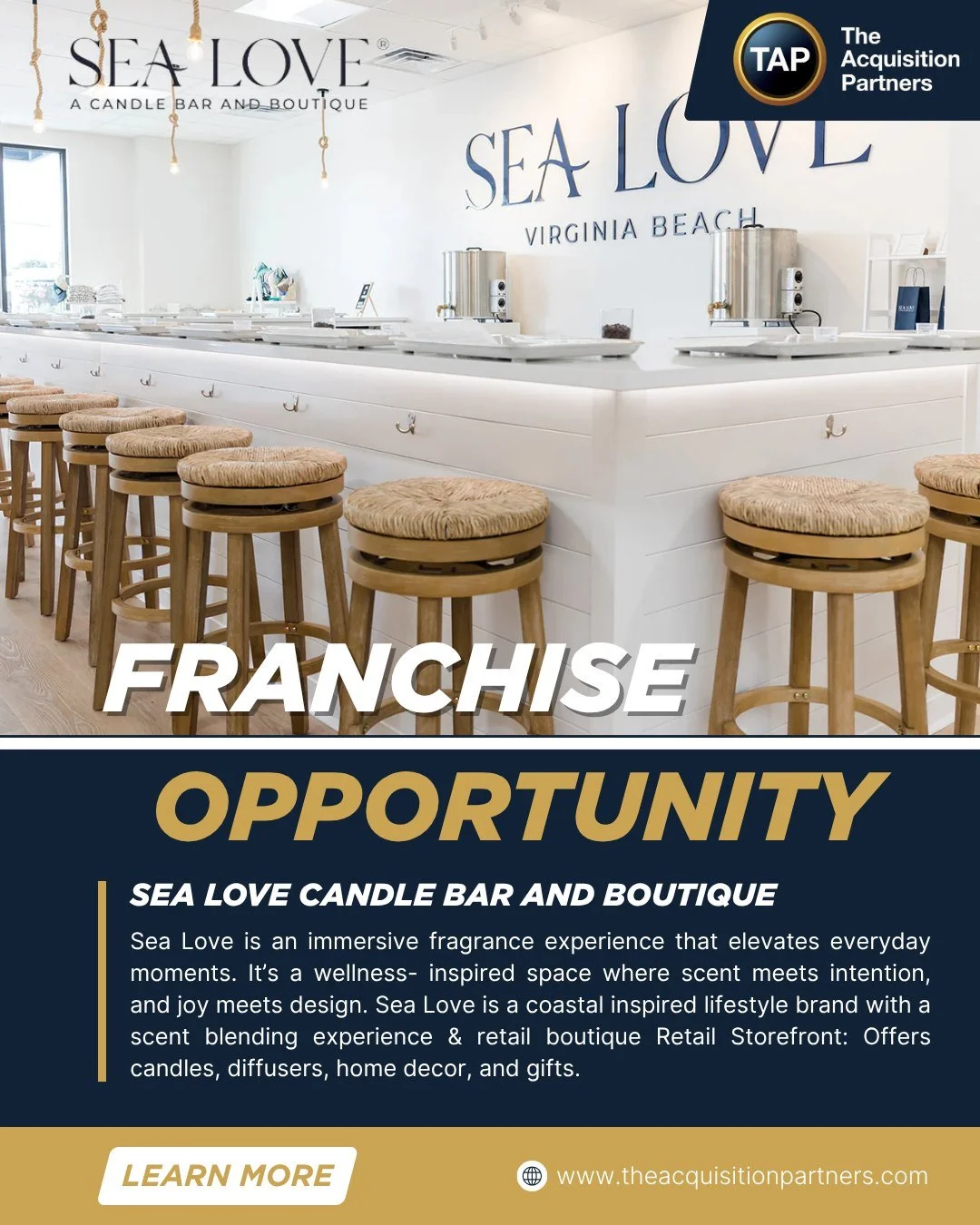 Sea Love is an immersive fragrance experience that elevates everyday moments. It&rsquo;s a wellness- inspired space where scent meets intention, and joy meets design. Sea Love is a coastal inspired lifestyle brand with a scent blending experience &am