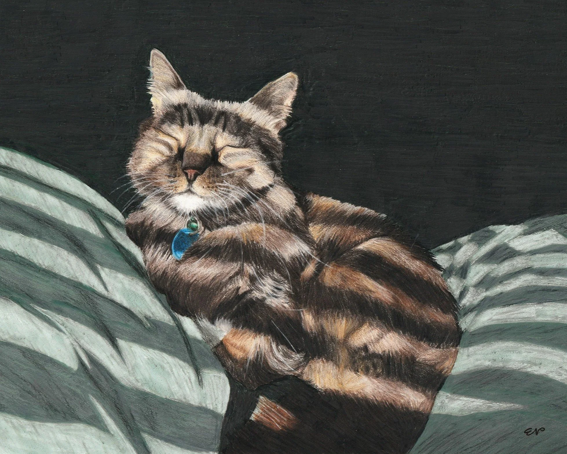 Fluxx | 8x10 | watercolor + colored pencil