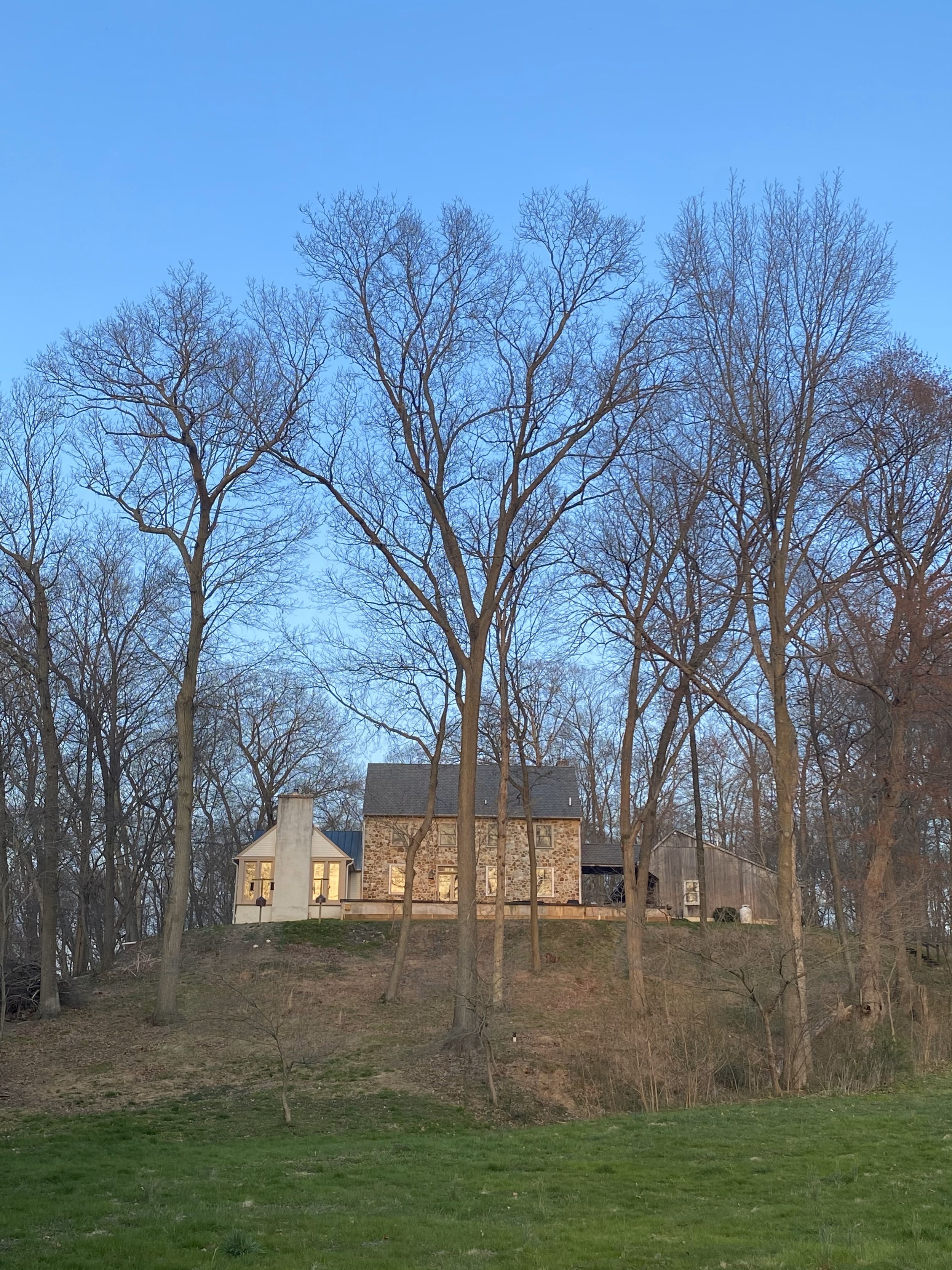 The house in the April sun