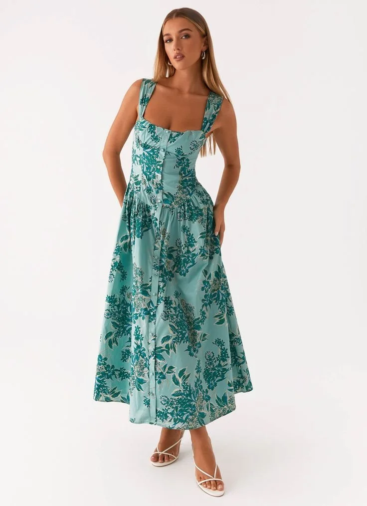 Emmalina Midi Dress - Cloud Nine Floral.jfif