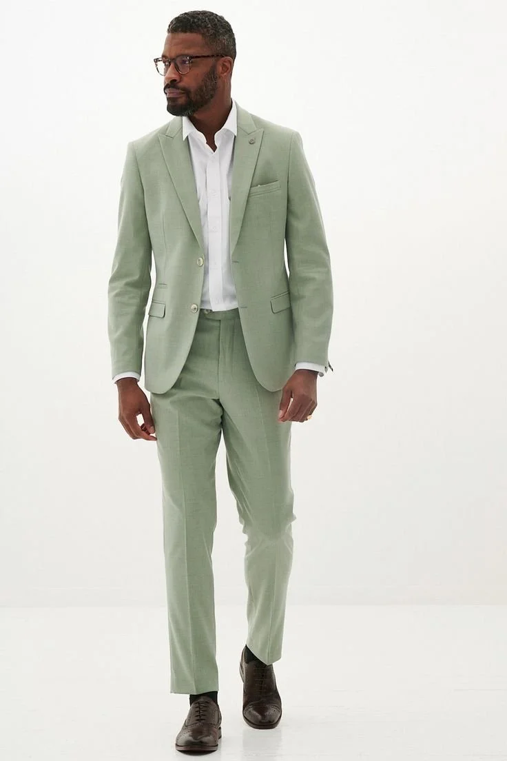 FINLEY - Moss Green Two Piece Suit.jfif