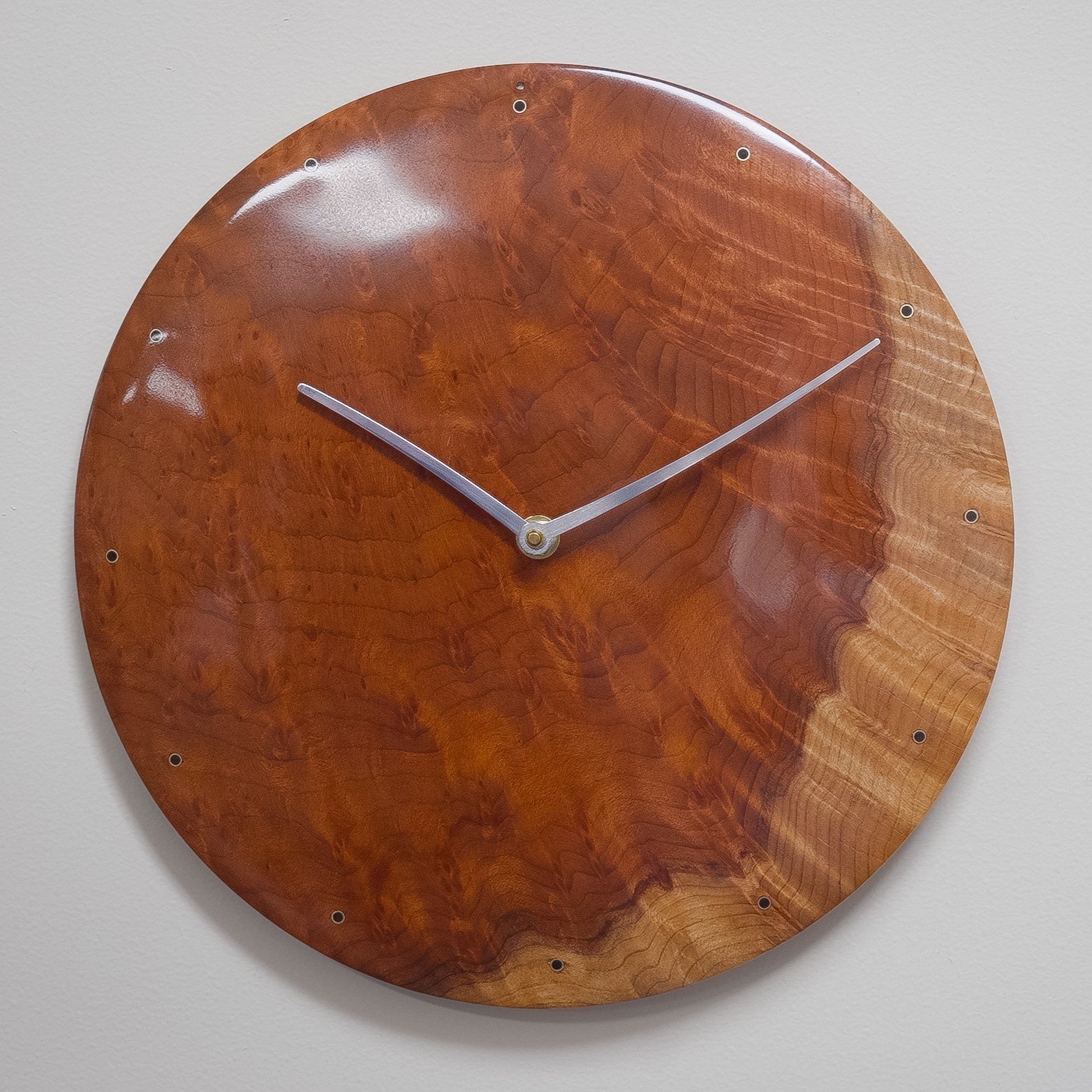 Redwood Burl Wall Clock
