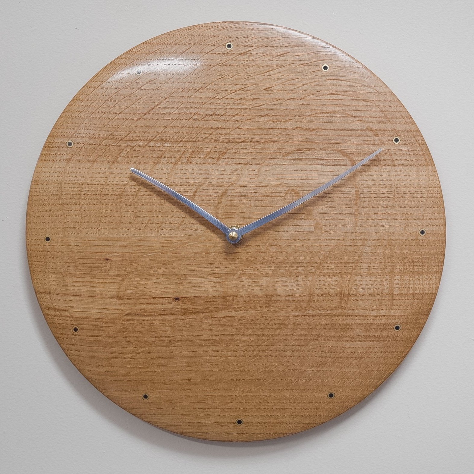 Quartersawn White Oak Wall Clock