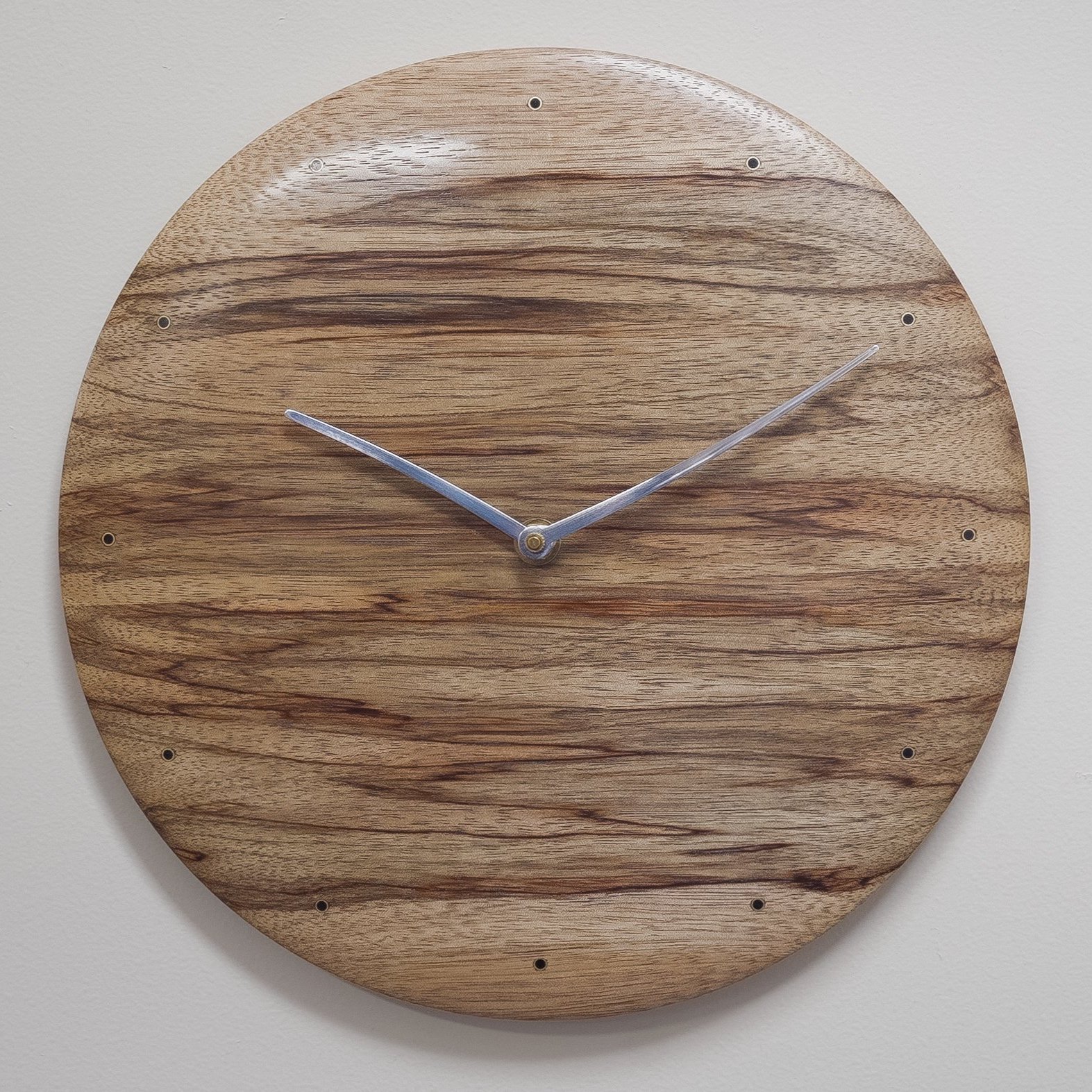 Black Limba Wall Clock