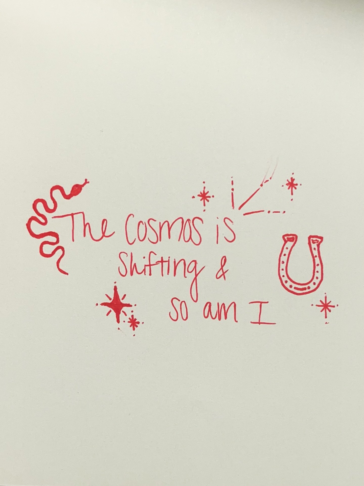 The cosmos is shifting and so am I✨🐎