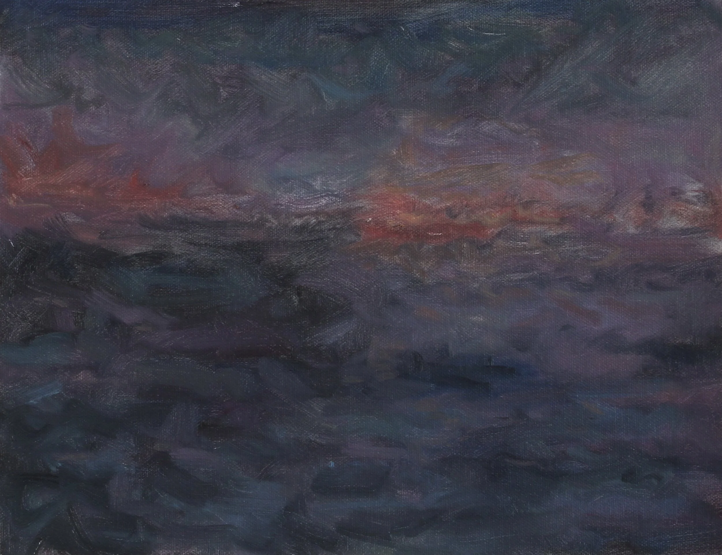 Ambient Landscape IV,
2025,  
Oil on Canvas,  
11" x 14"