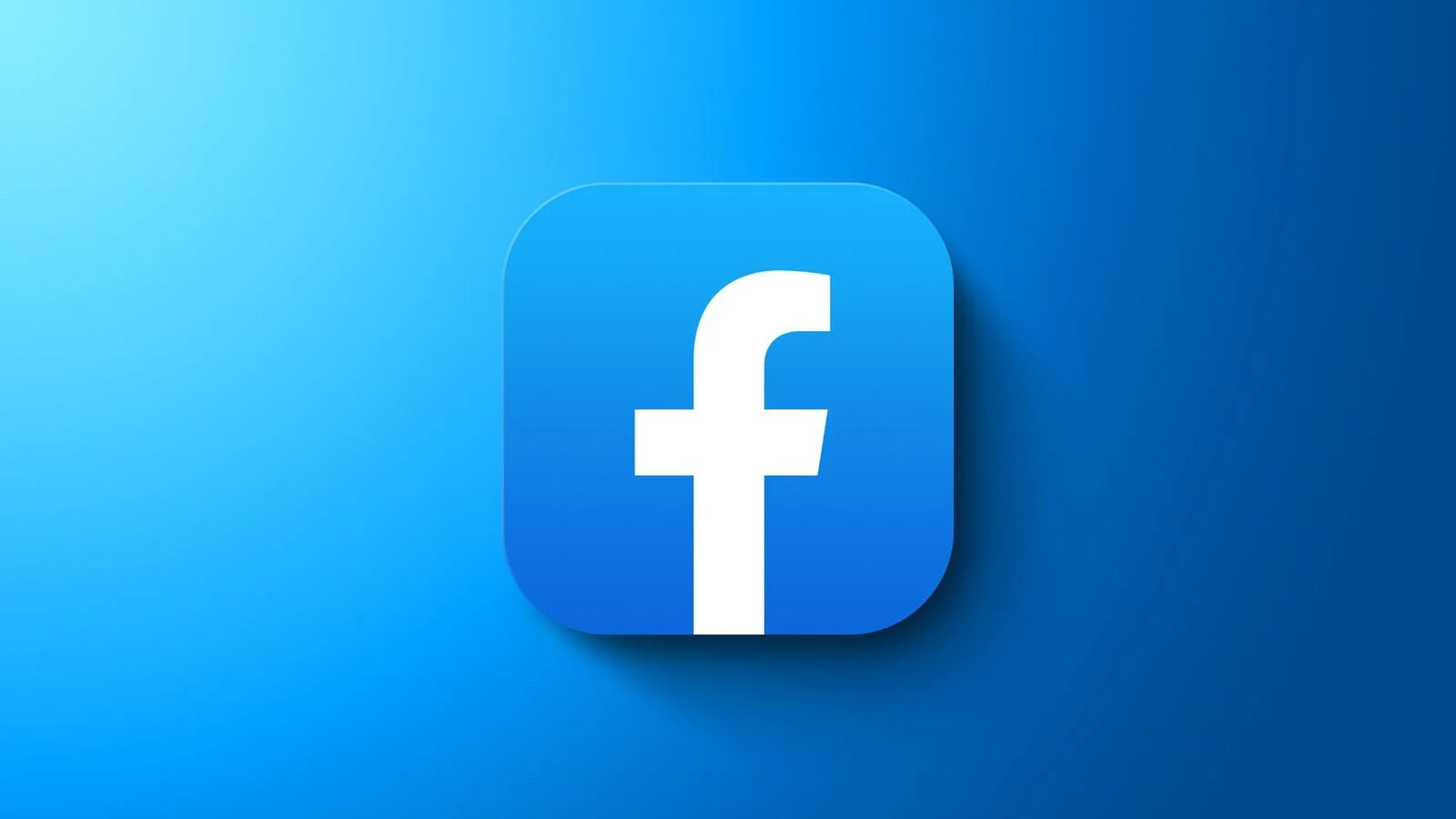 Facebook logo on a blue background