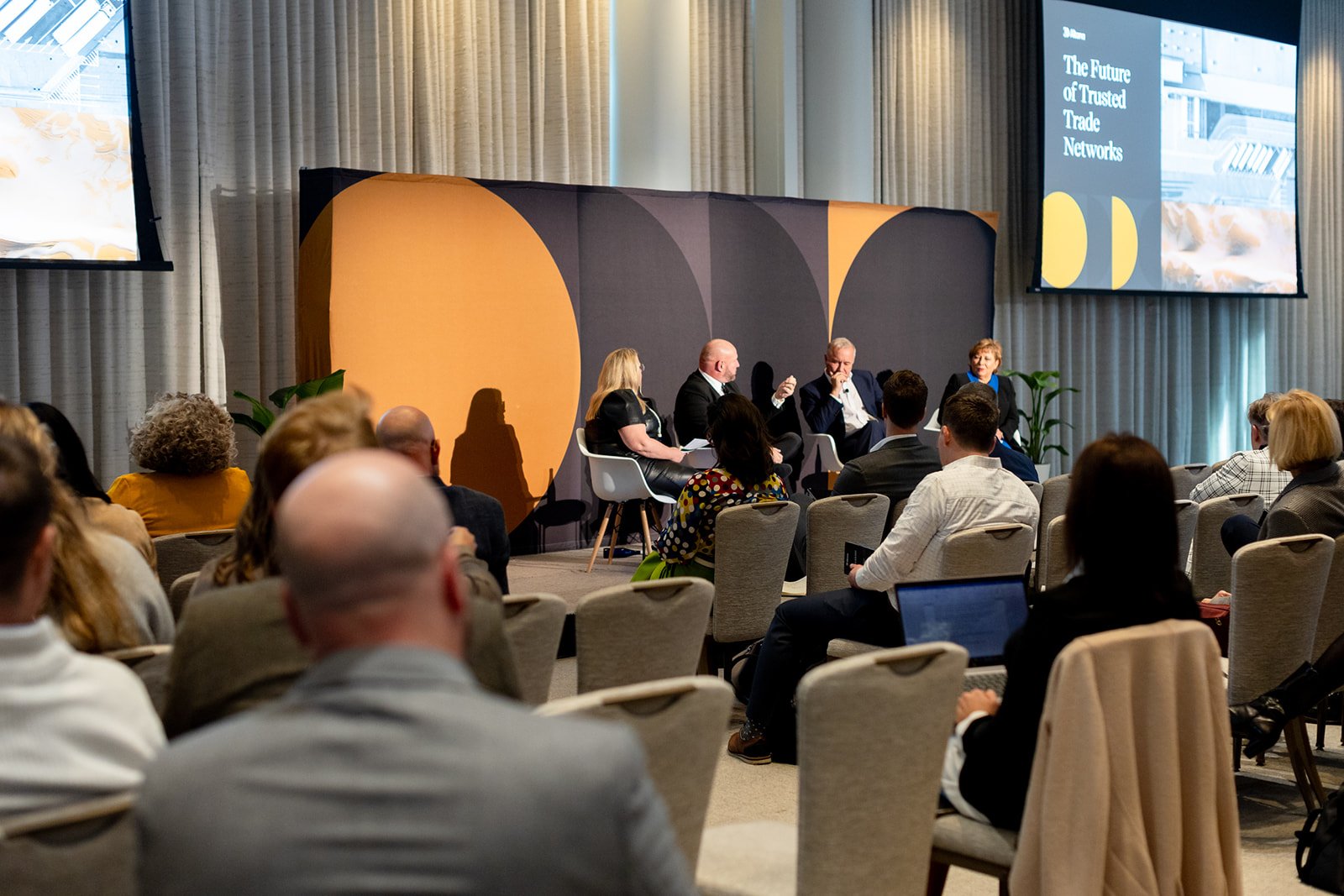 Directions, the Altana Summit, 2023 — interior screens and signage