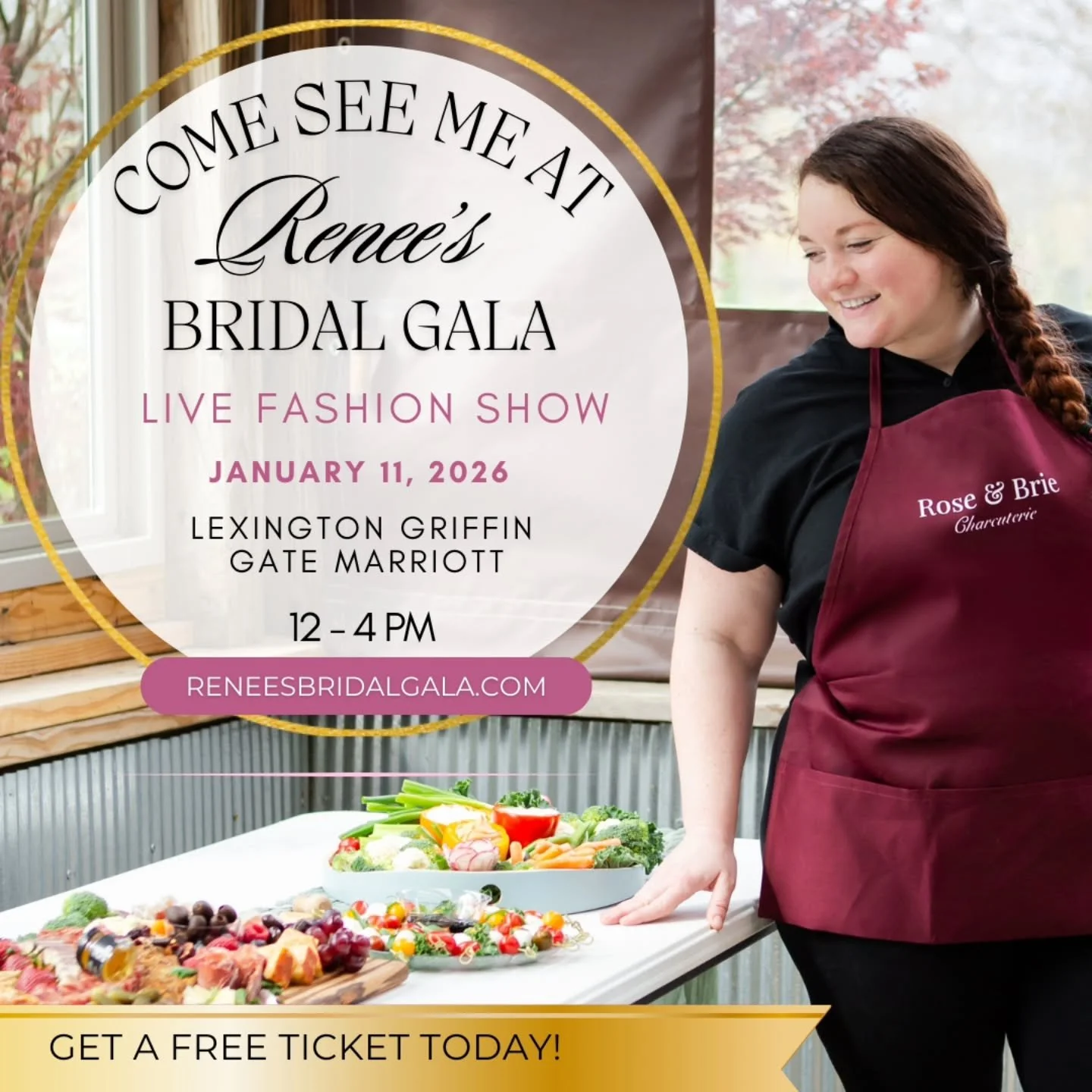 ✨ Attention Future Brides! Come See Me at Renee&rsquo;s Bridal Gala! ✨
If you&rsquo;re planning your wedding and dreaming of beautiful, stress-free and delicious bites, come visit my booth at Renee&rsquo;s Bridal Gala! I&rsquo;ll have samples, ideas,