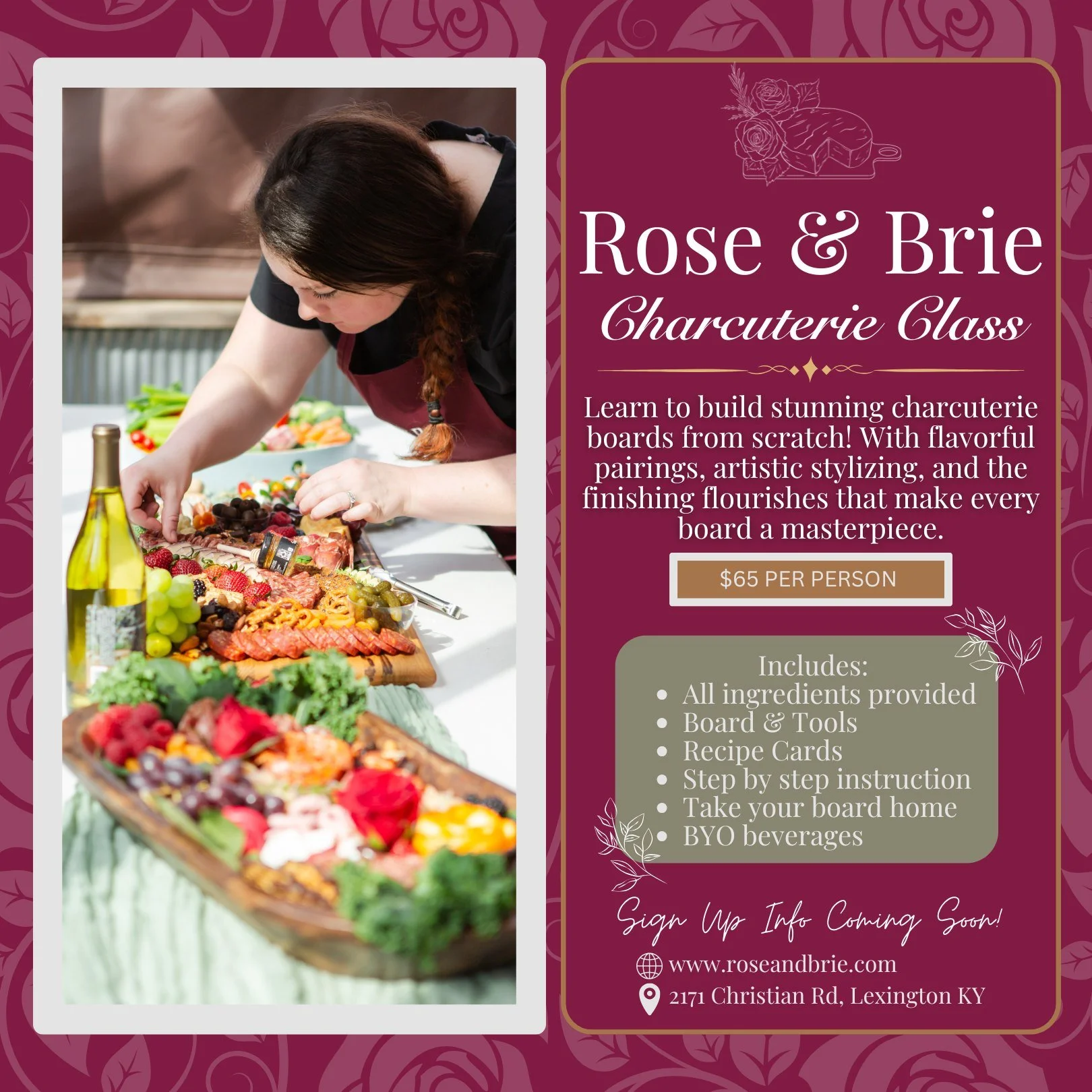 Introducing the Rose &amp; Brie Charcuterie Class!

Have you ever wanted to build a gorgeous, photo-worthy charcuterie board?

This July I'm throwing open the doors to the Rose &amp; Brie commercial kitchen for something I've been dreaming up for a w