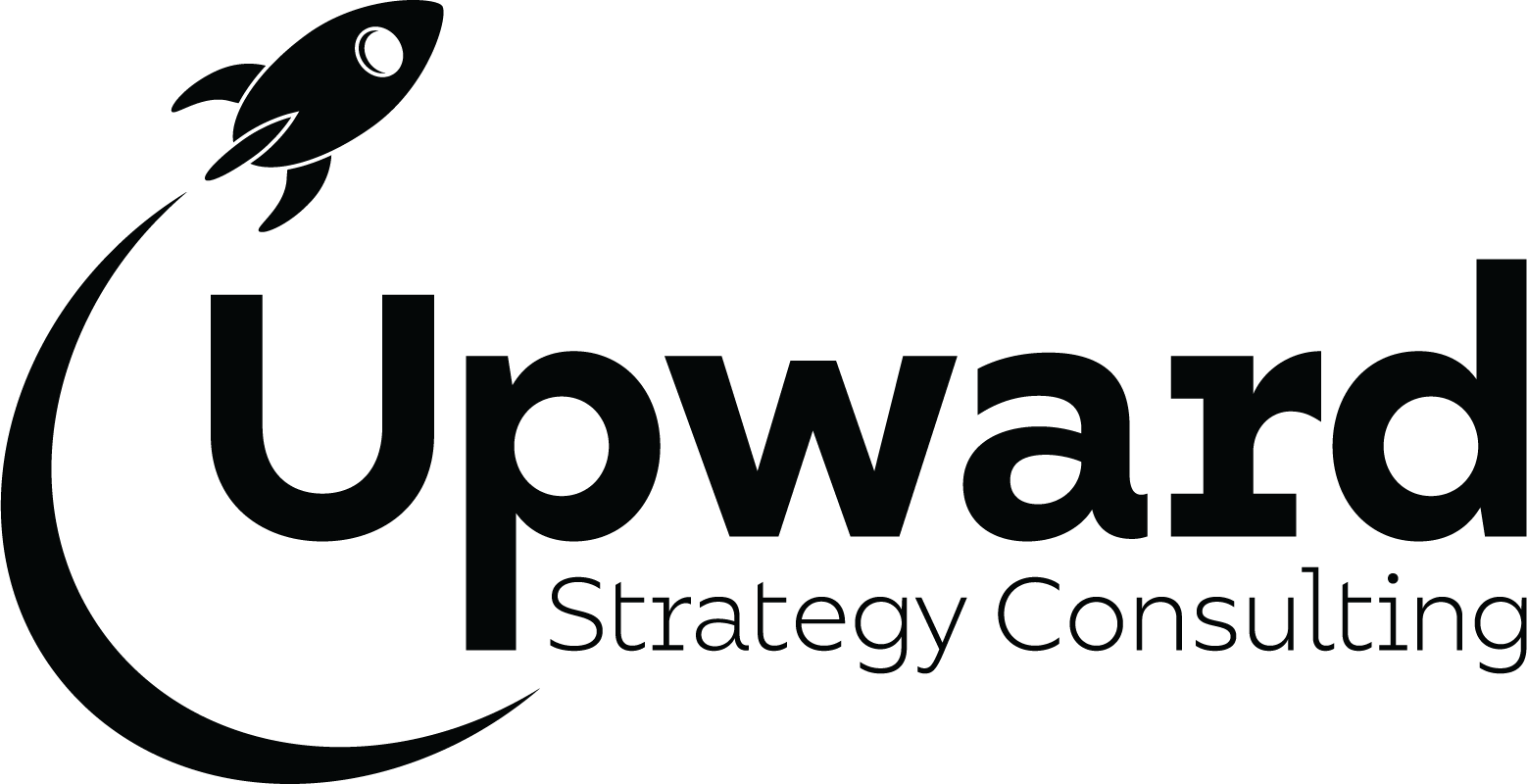 Black version of Upward Strategy Logo