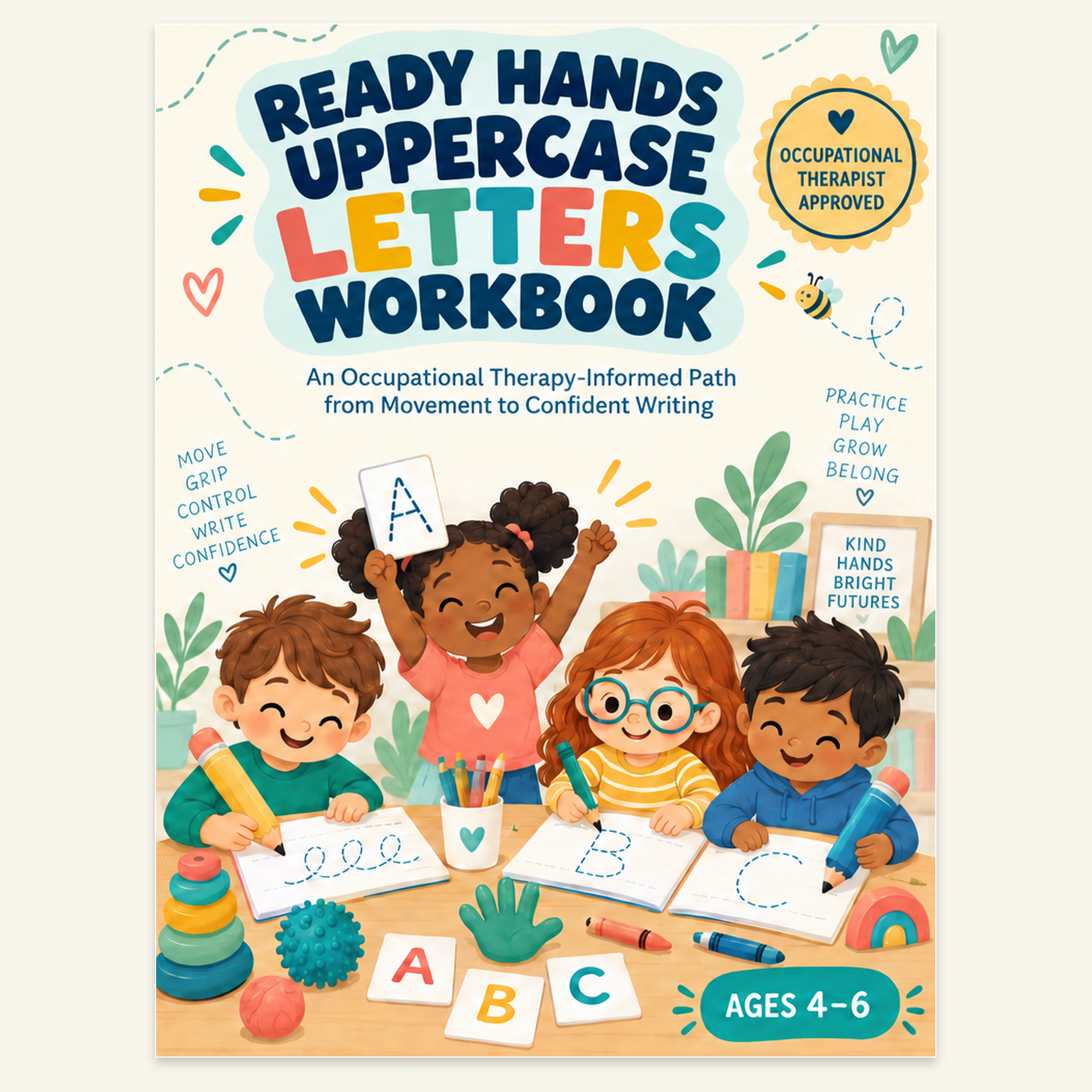Ready Hands Uppercase Letters Workbook