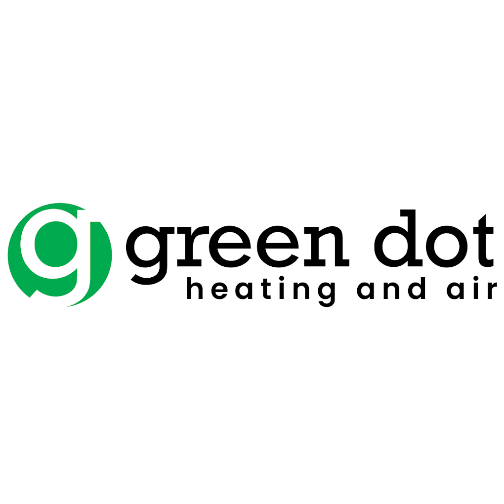 Green Dot Heating and Air logo with a green circular symbol and black text.
