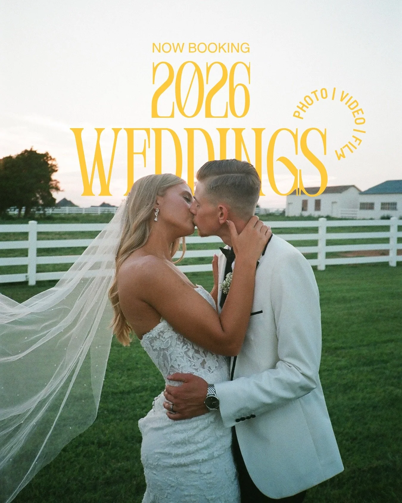 Now booking 2026 weddings! 

We offer full-day photography and video coverage with an editorial, documentary-style approach. Timeless photo &amp; video you&rsquo;ll want to look back on. 

Packages include:
&ndash; High-resolution online galleries
&n