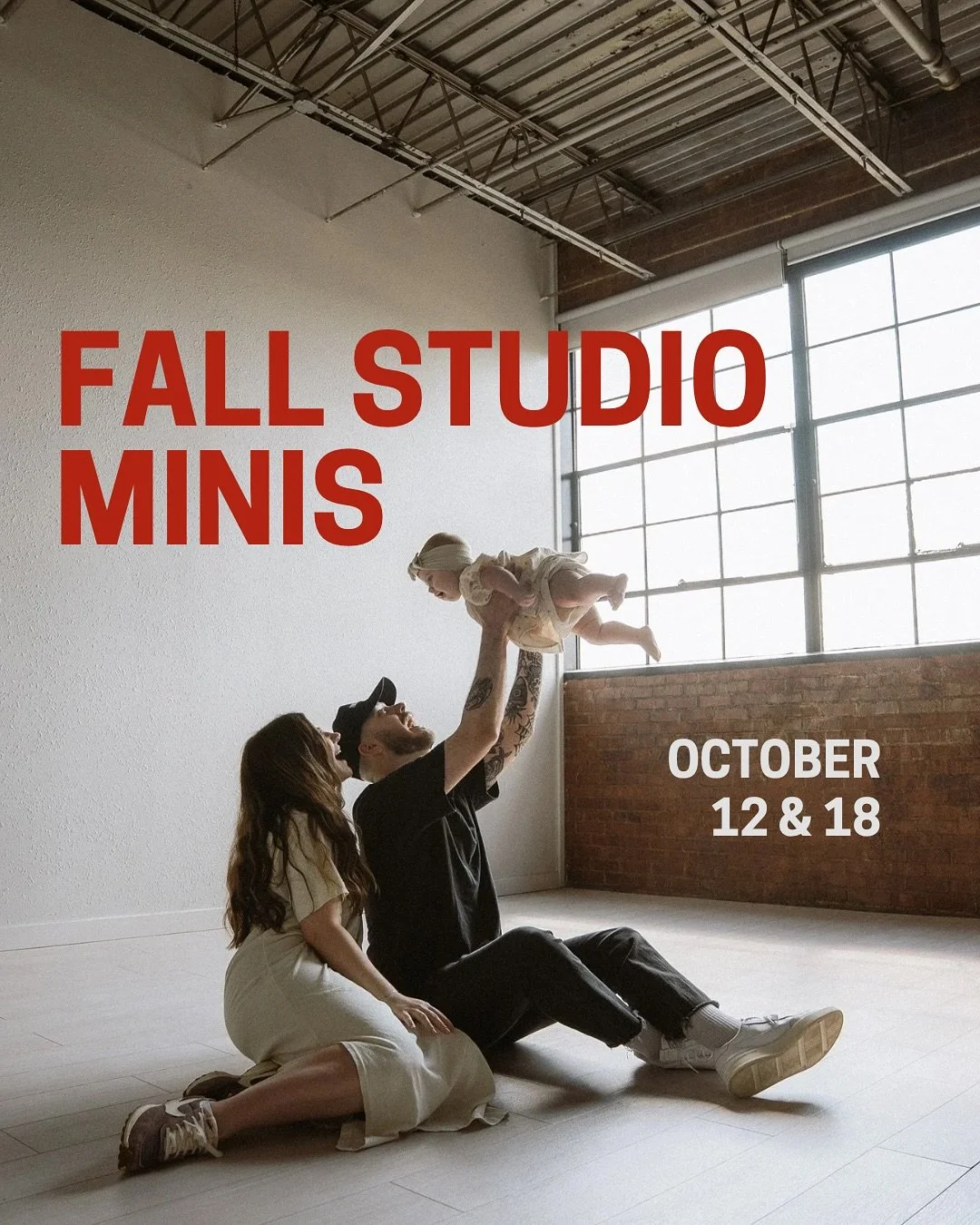 We have two dates open for studio minis!! October 12 &amp; 18 in the afternoon. These are perfect for Christmas cards, milestones or a good phone background update!! 

Snag your spot with the link in our bio! Can&rsquo;t wait 🤩 

#whitemoose #studio