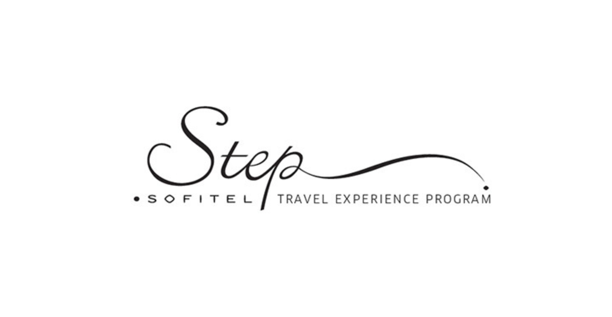 Sofitel Step Travel Experience Program logo in black text on a white background.