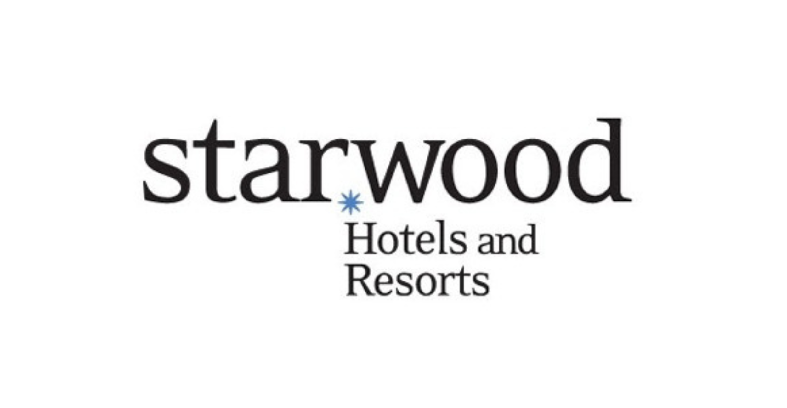 Starwood Hotels and Resorts logo with star symbol.
