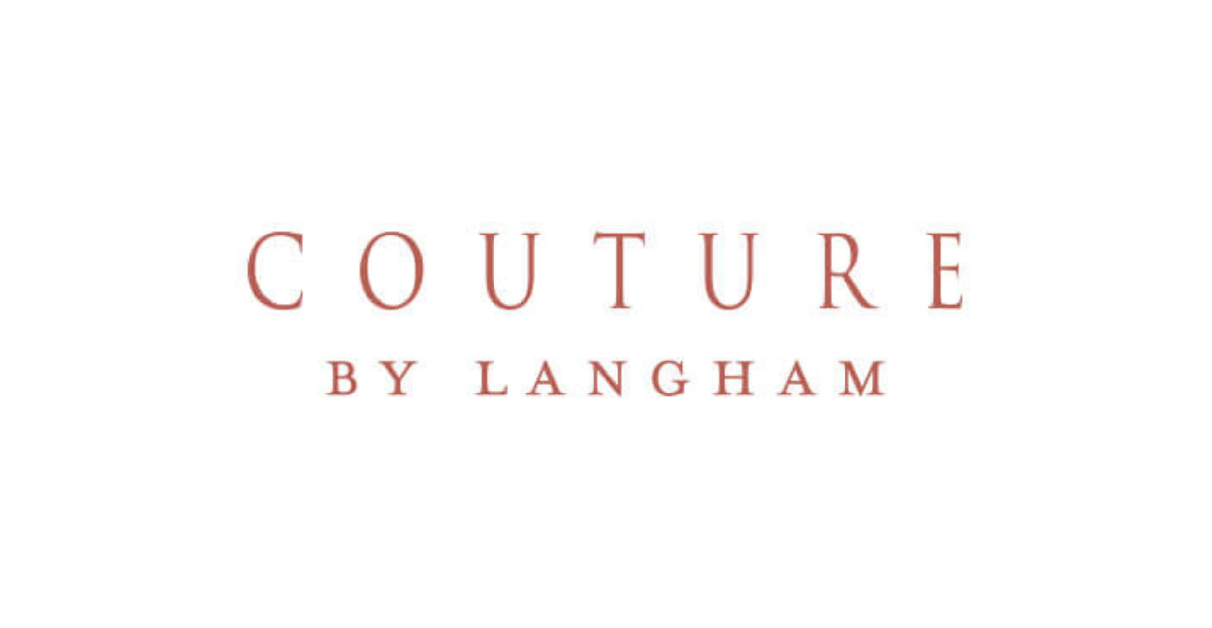 Logo with text 'Couture by Langham' in elegant font on a white background.
