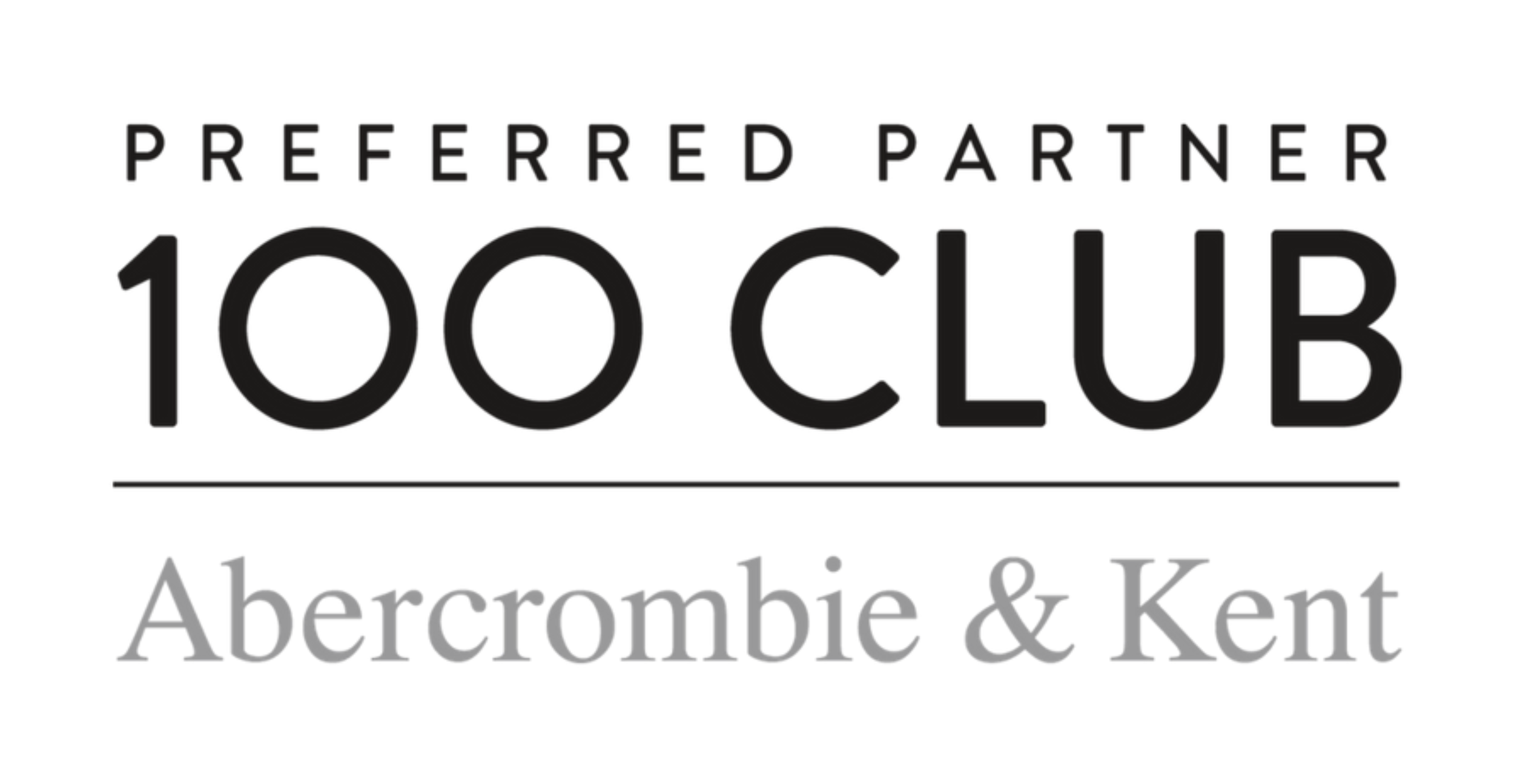 Logo for Abercrombie & Kent Preferred Partner 100 Club.
