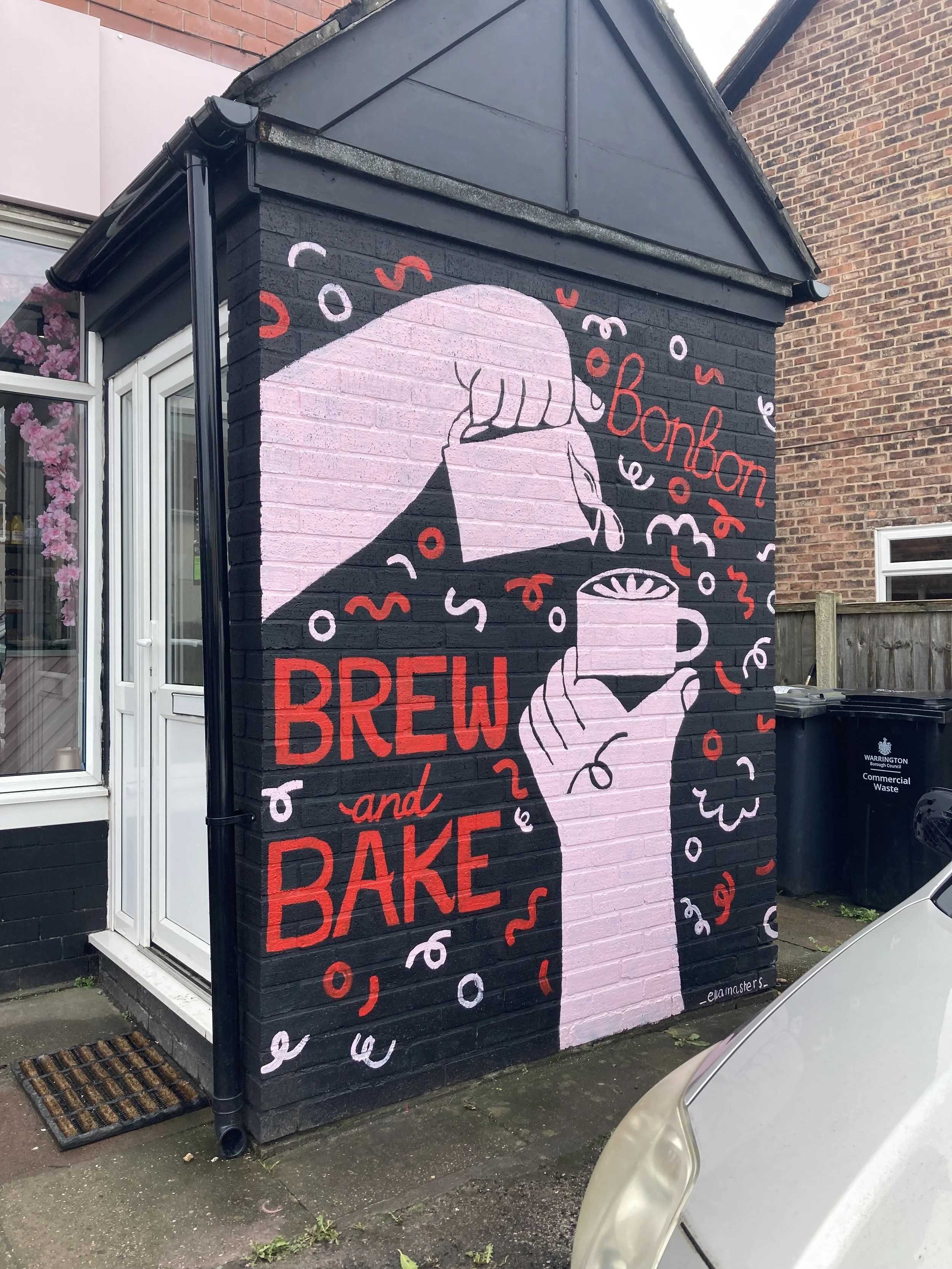 Bonbon coffee shop murals