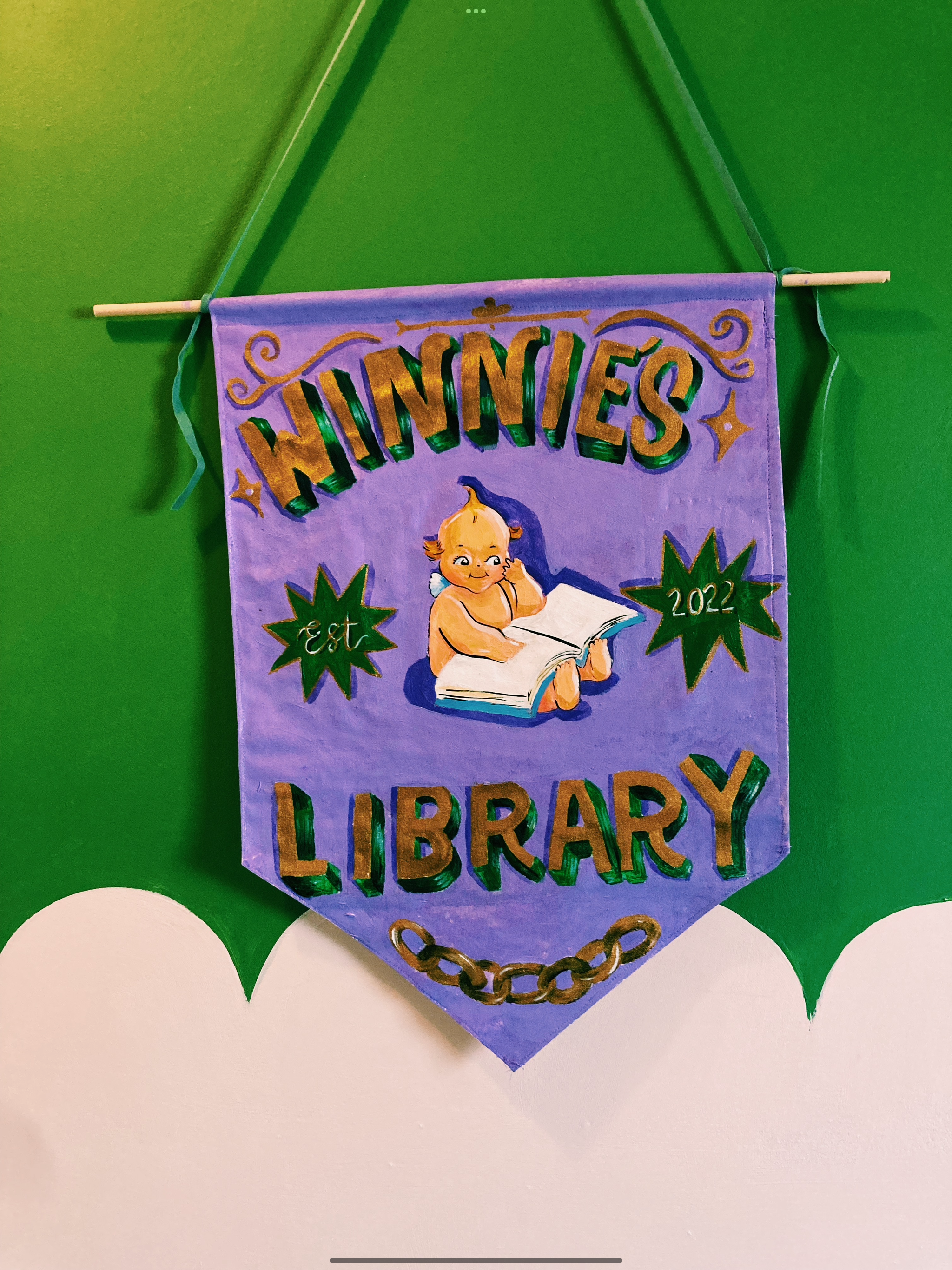 Winnie’s library banner