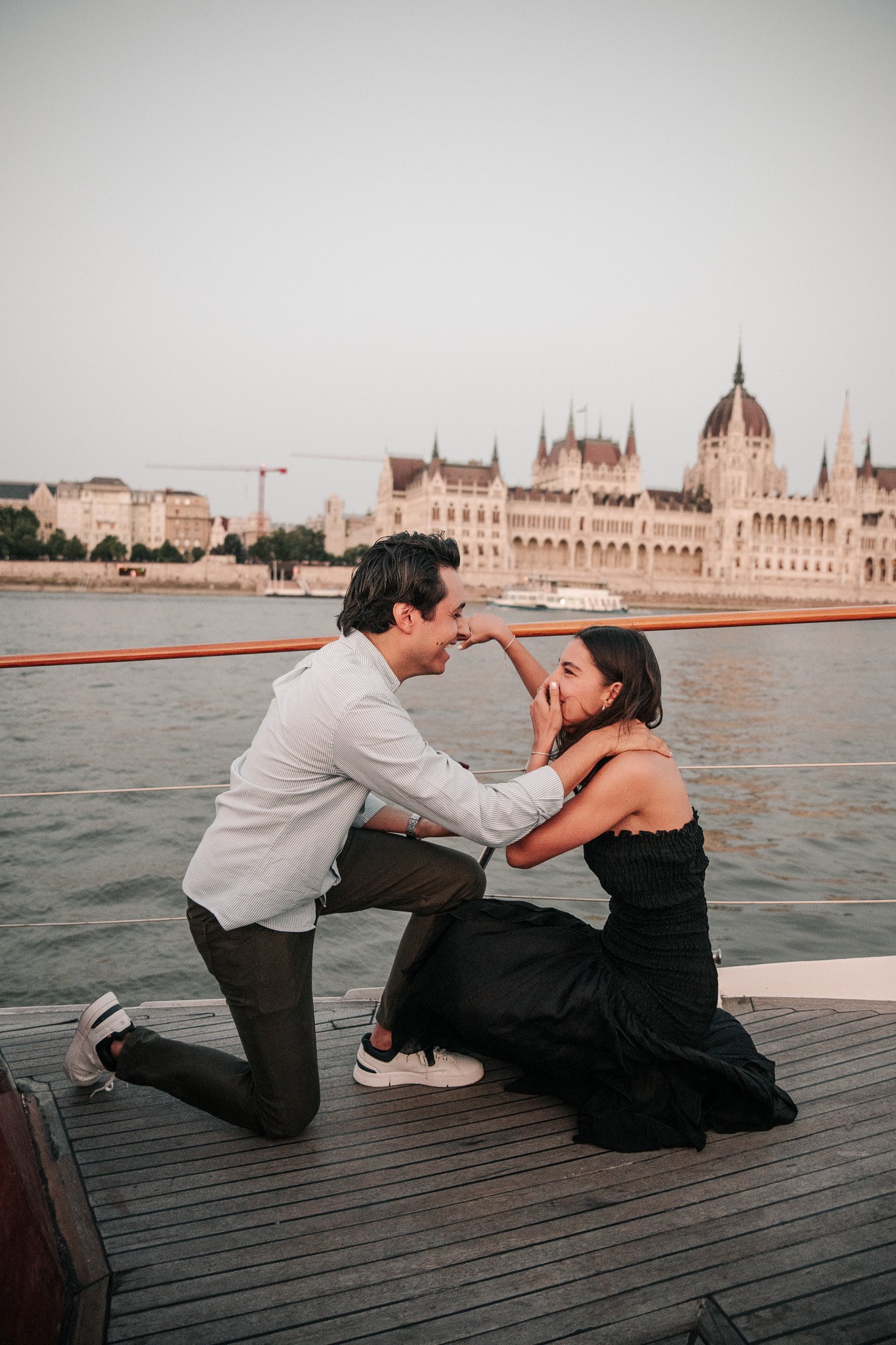 Ivana and Mauricio Budapest Private Yacht Surprise Proposal Gallery