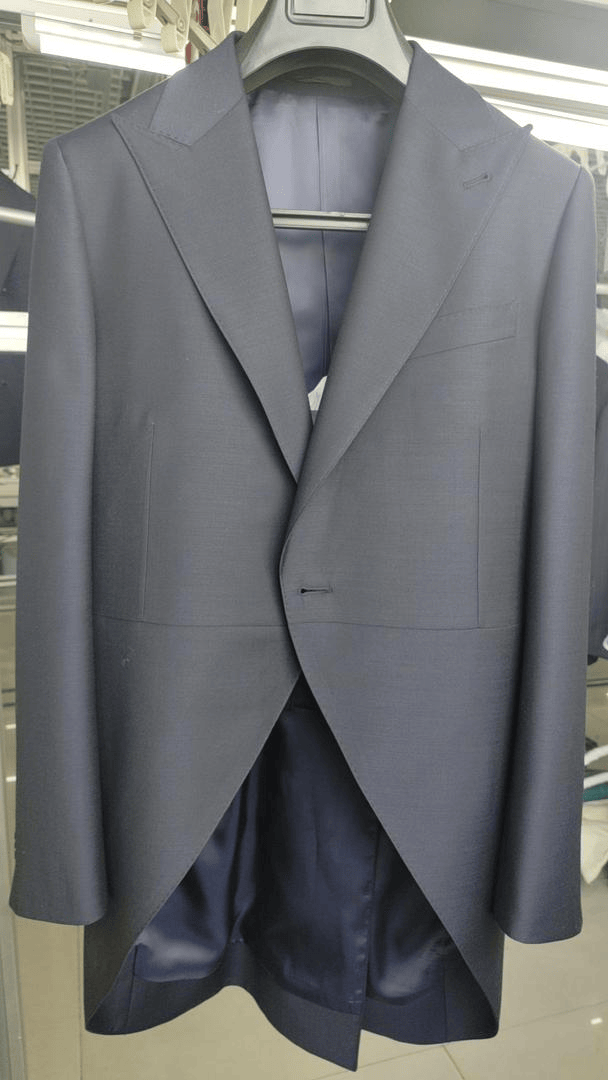 Formal tailcoat on a hanger
