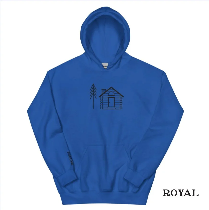 Cabin Hoodie (Black thread)