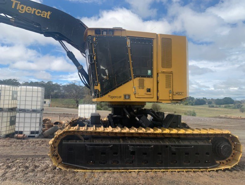 2018 Tigercat LH822D tracked harvester (squirt boom) equipped with Waratah 618C harvesting head.