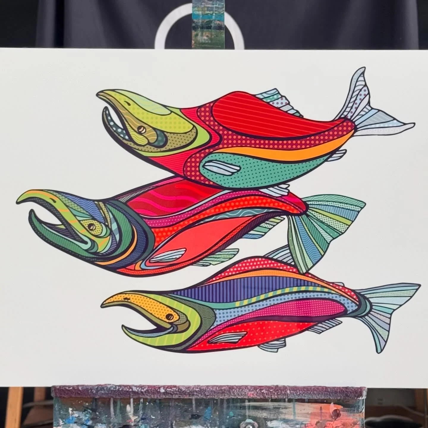 I will have a few pieces in my story sale tomorrow that are on aluminum&hellip; and this is one of them! This is a 24 x 36 and it comes ready to hang. This is called we three Kings and you can claim it tomorrow starting at noon Alaska time!

Be sure 