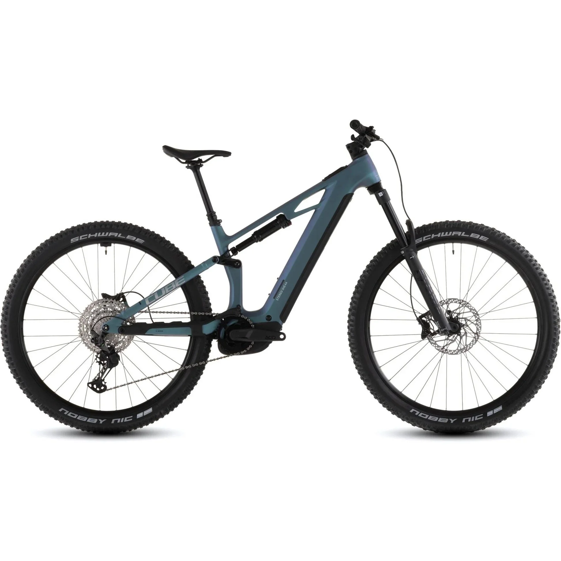 Cube Stereo Hybrid ONE44 HPC Race 80 - Electric Trail Bike Grey 'n' Prisim