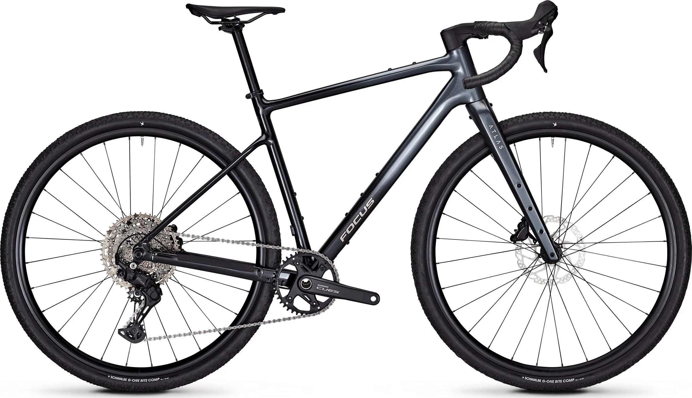 Focus Atlas 6.7 Gravel Bike - Steelgrey - Large