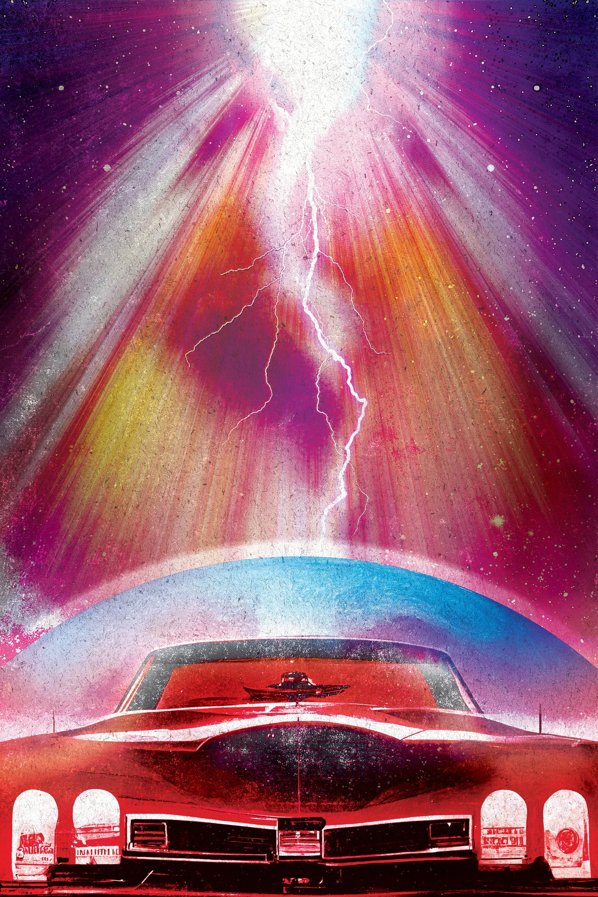  I tried to stress-test my M1 MacBook Pro. This started with an AI-generated image from an early model of Midjourney, which I then Photoshopped into oblivion. Just playing with textures and lights and effects. I think the final file was something lik